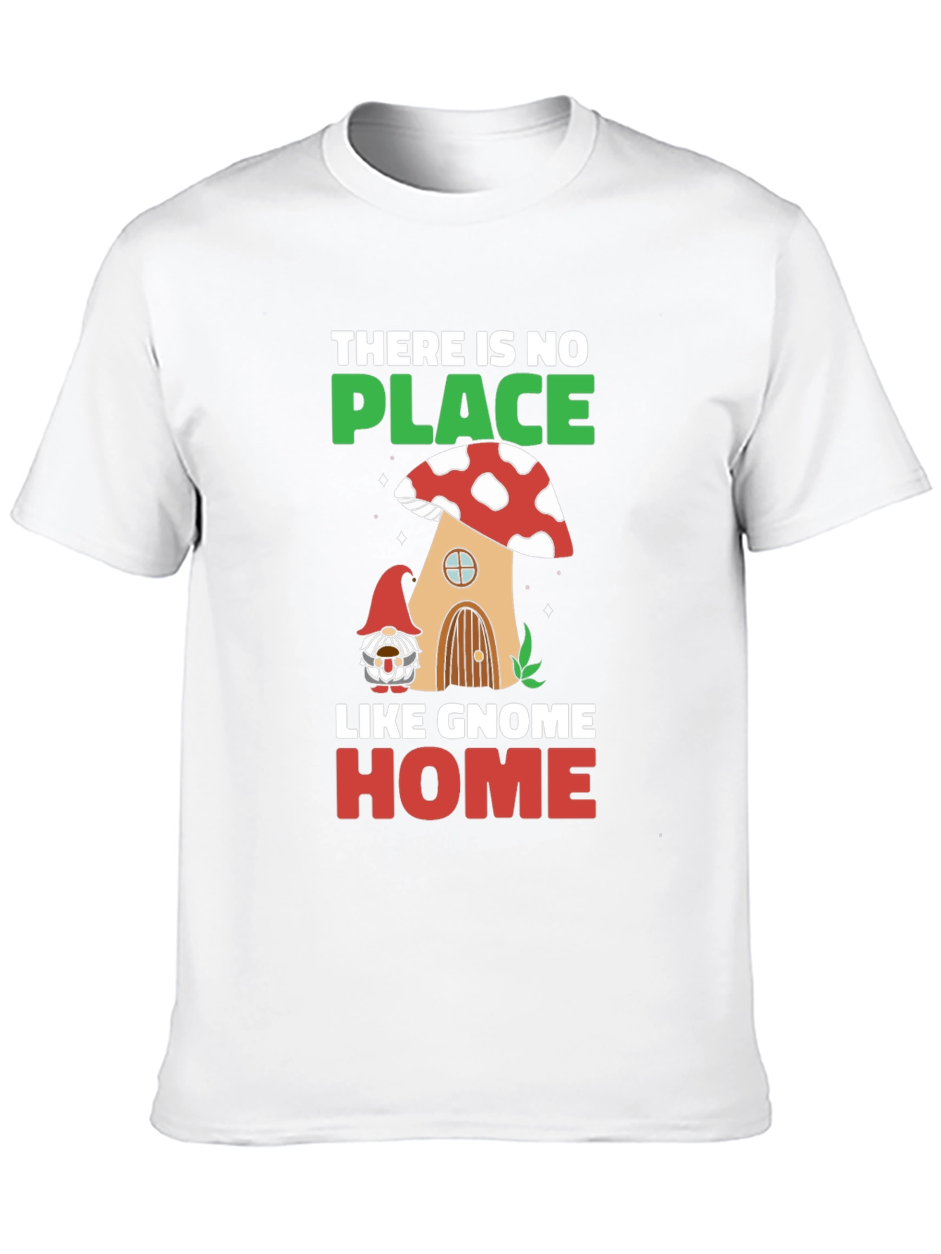 Gnome Home T-Shirt - Mushroom House Graphic Tee