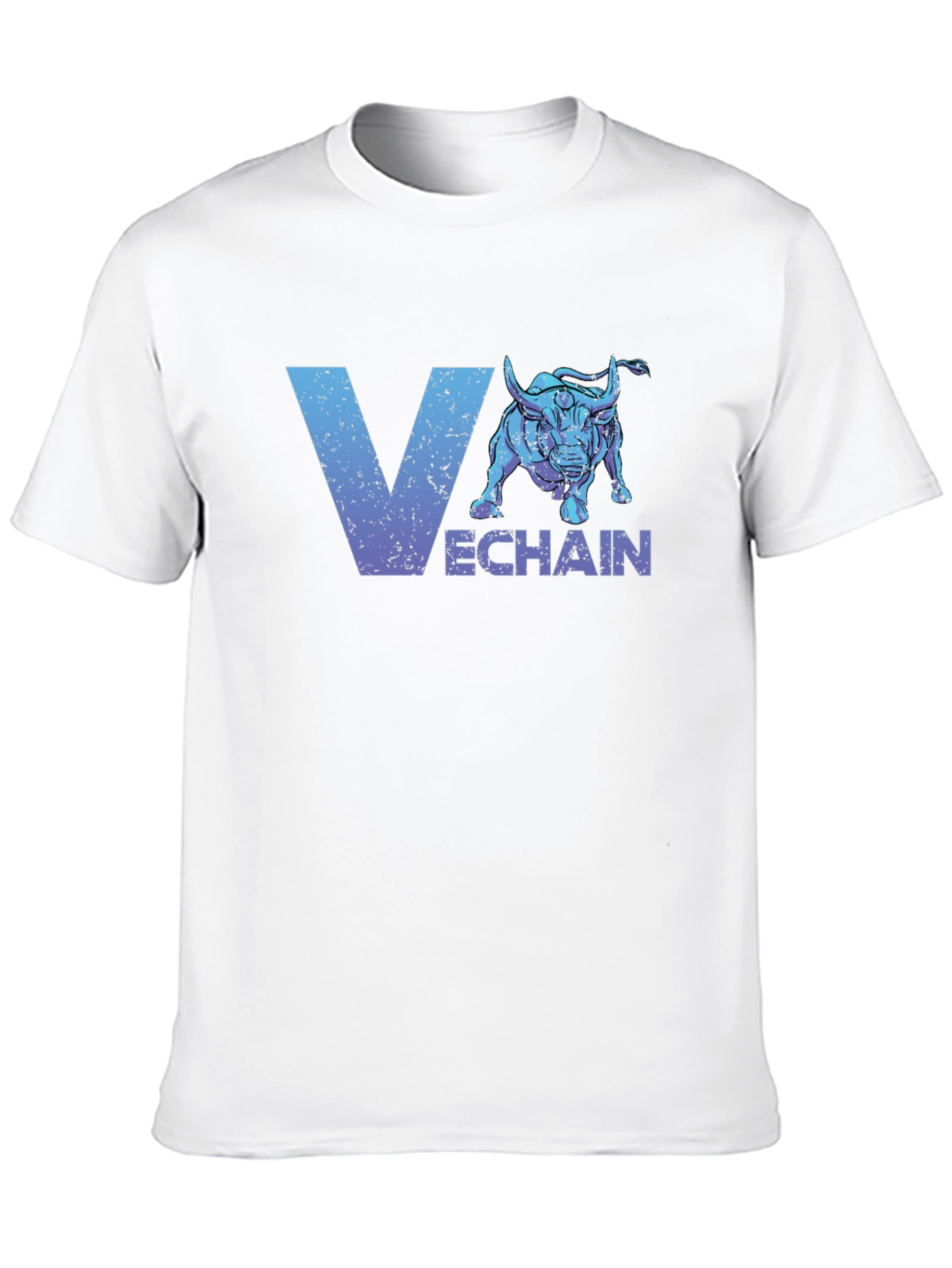 VeChain Bull Logo Graphic Black T-Shirt