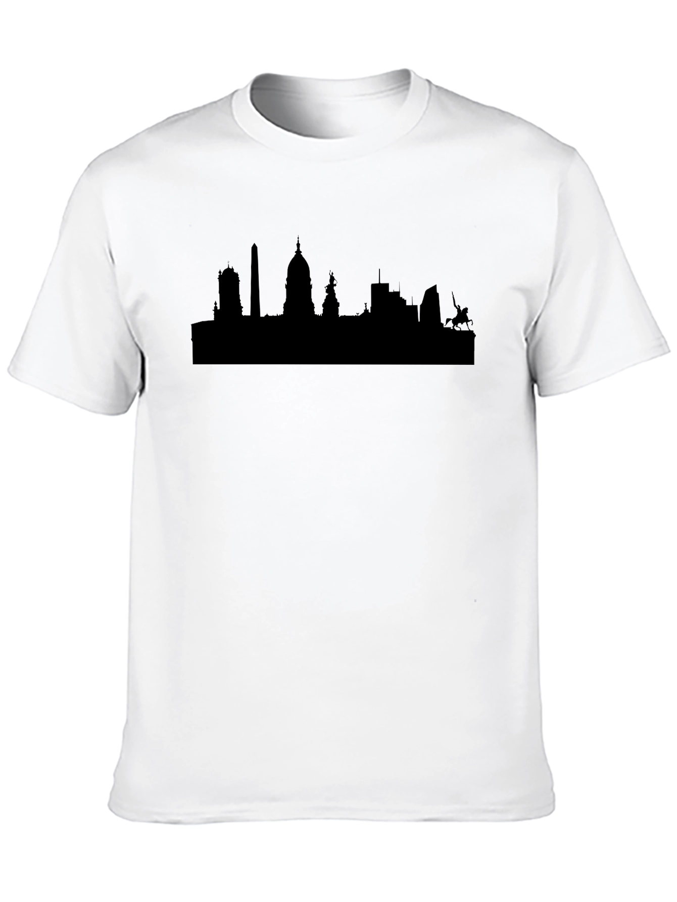 Cityscape Silhouette T-Shirt - Classic Black Tee