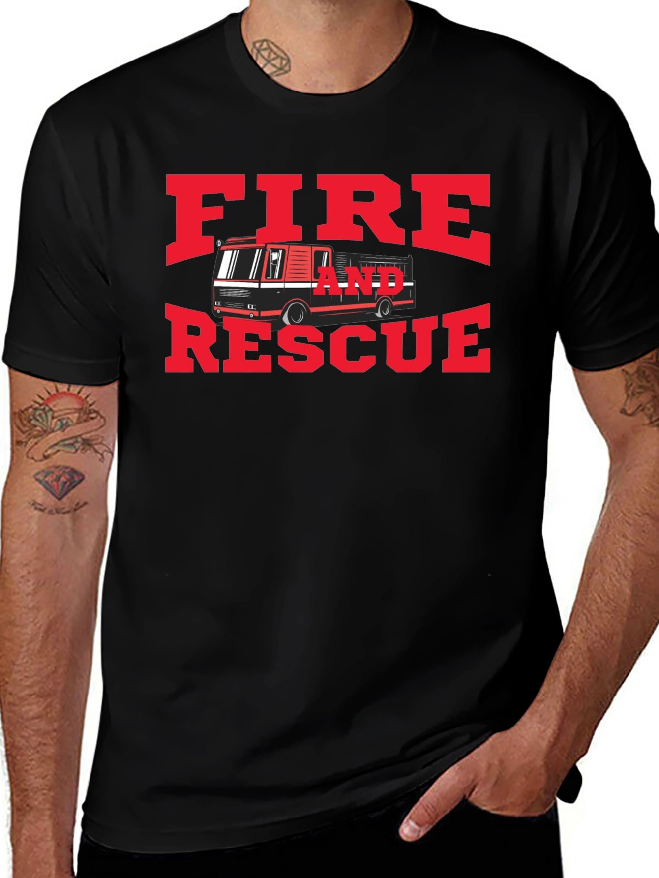 Fire and Rescue Graphic T-Shirt