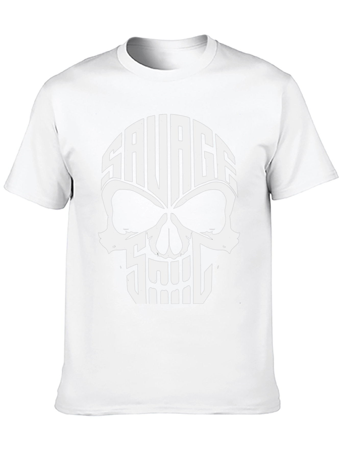 Savage Skull Graphic T-Shirt - Black