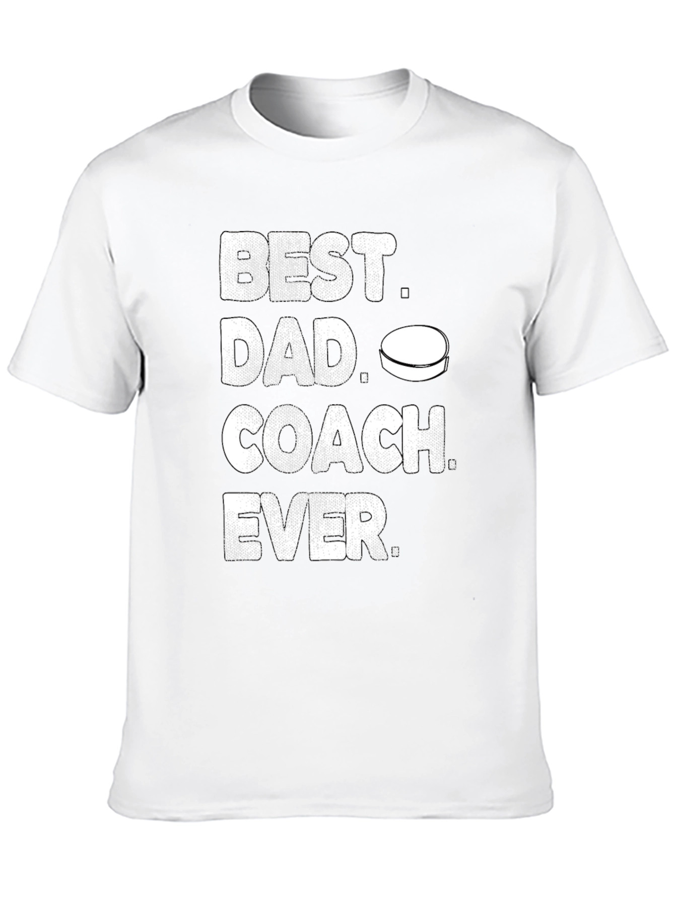 Best Dad Coach Ever Hockey T-Shirt
