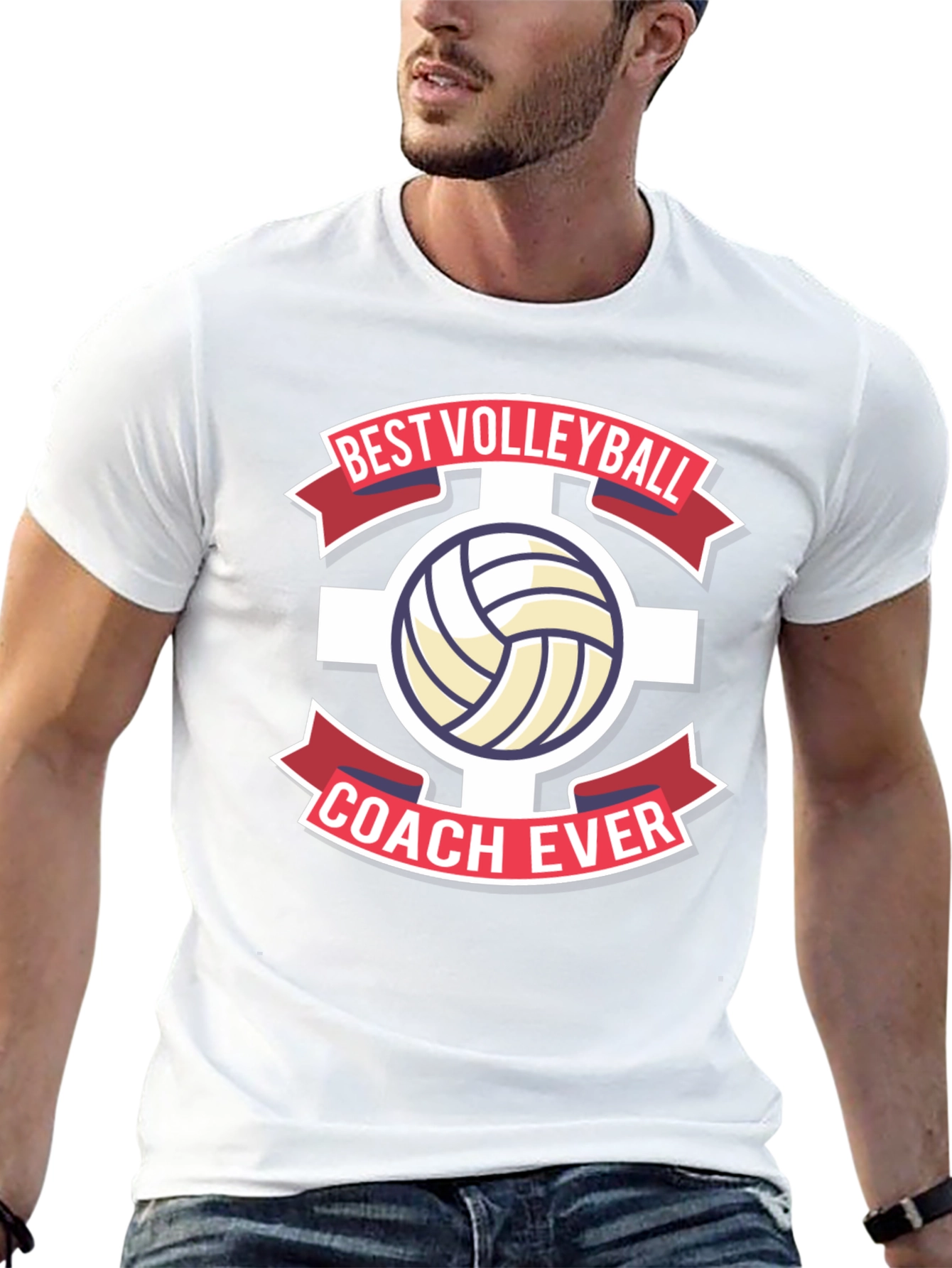 Best Volleyball Coach Ever Graphic Tee