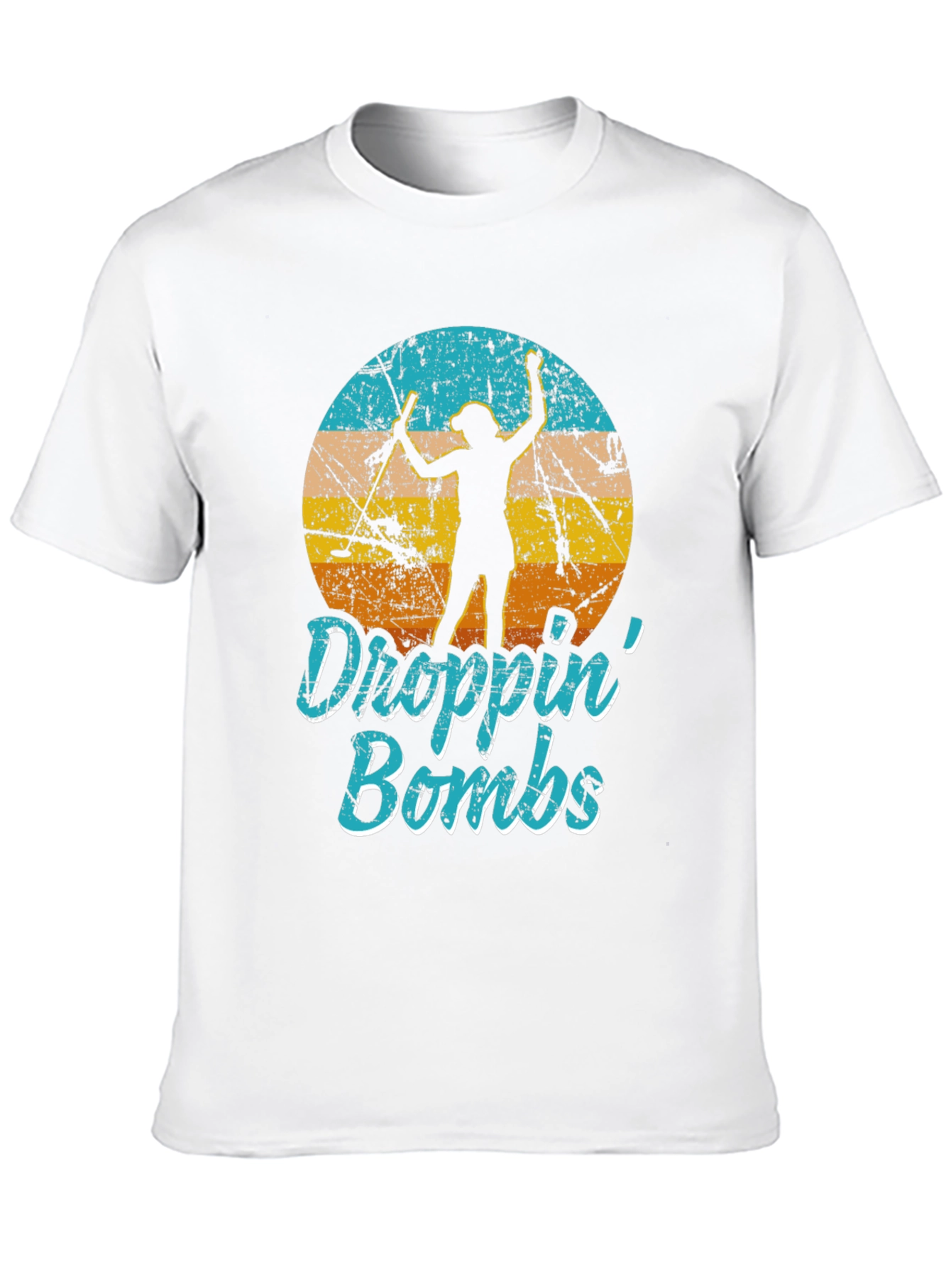Droppin Bombs Tee: Golf Silhouette Graphic T-Shirt