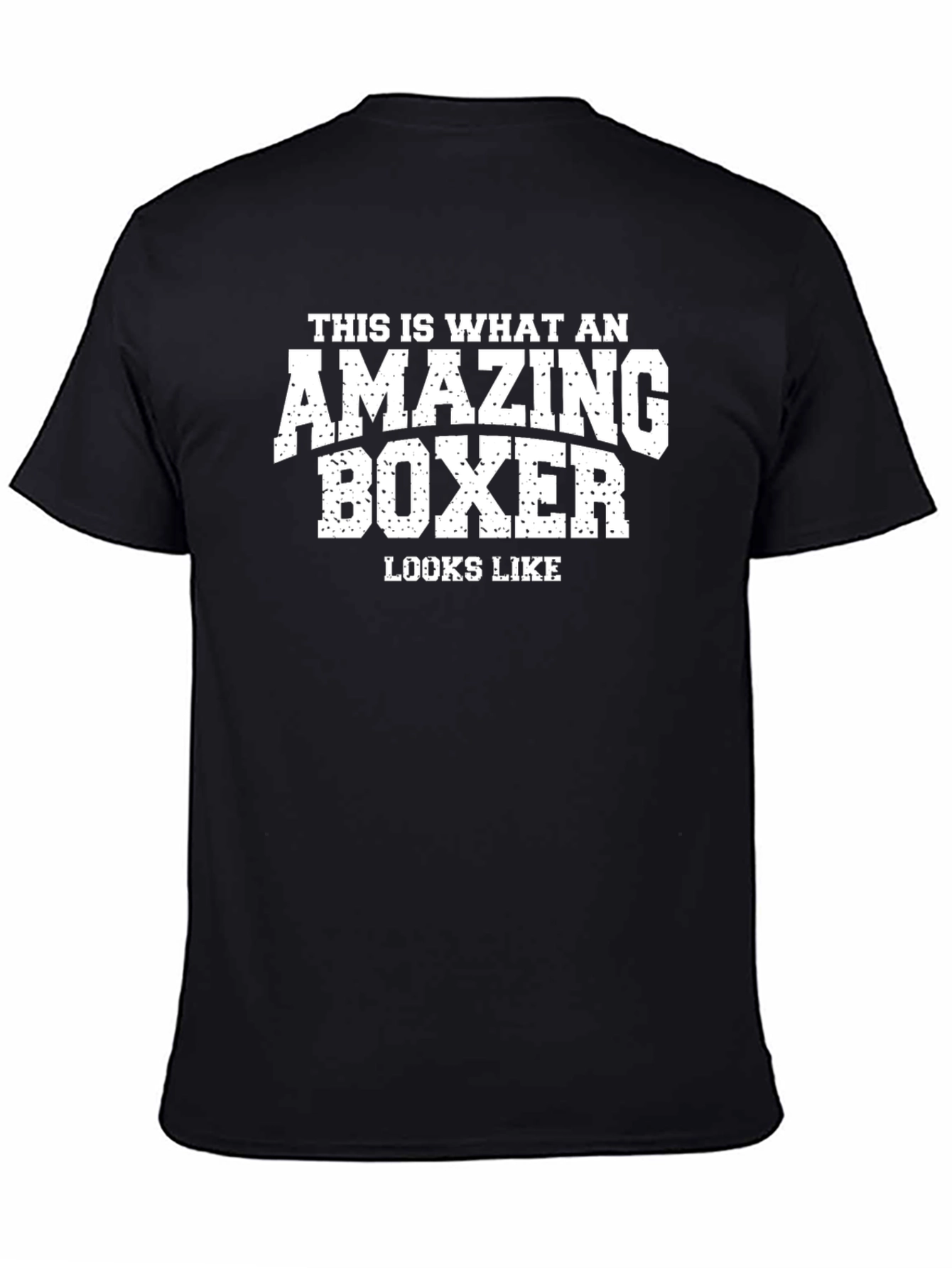 Amazing Boxer Graphic T-Shirt - Black Cotton Tee