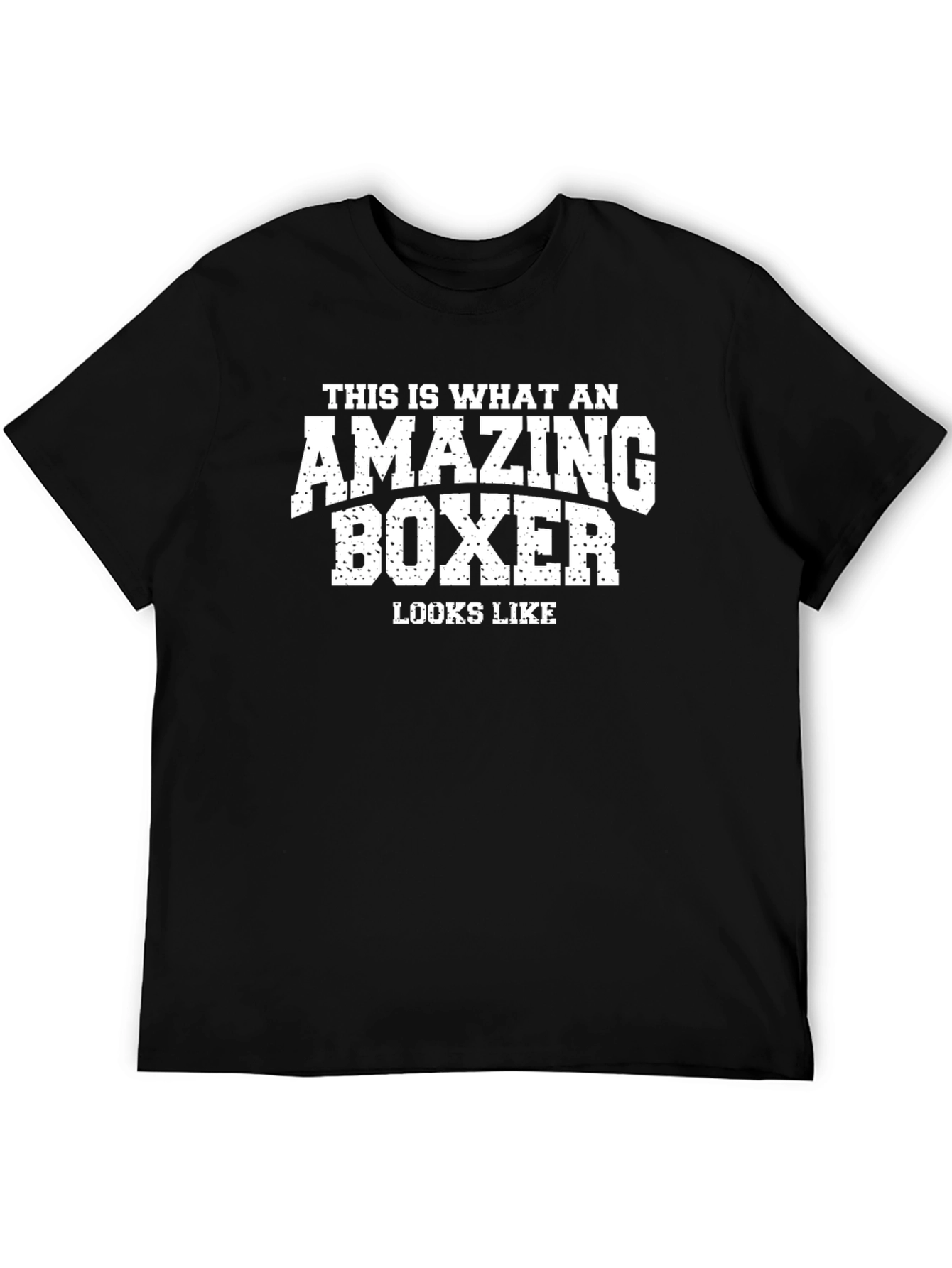 Amazing Boxer Graphic T-Shirt - Black Cotton Tee