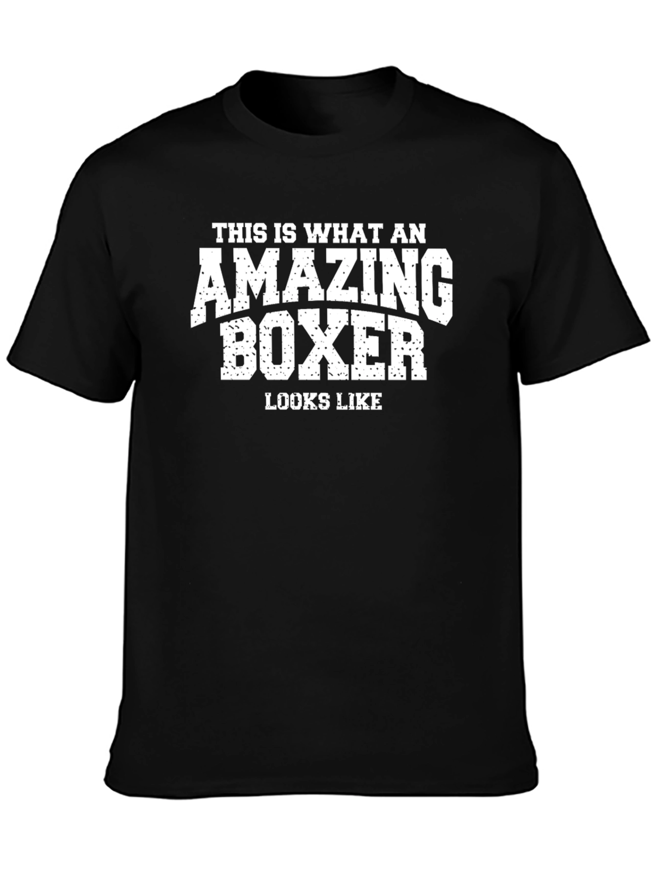 Amazing Boxer Graphic T-Shirt - Black Cotton Tee