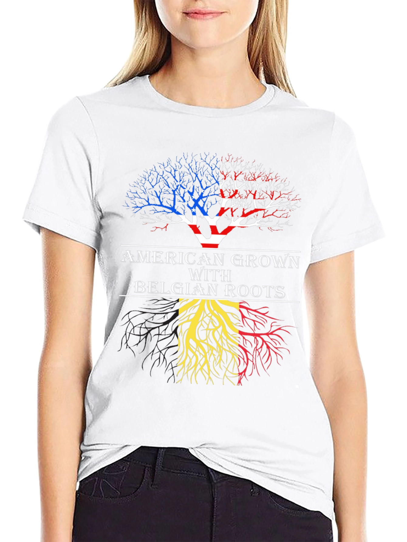 American Grown with Belgian Roots T-Shirt