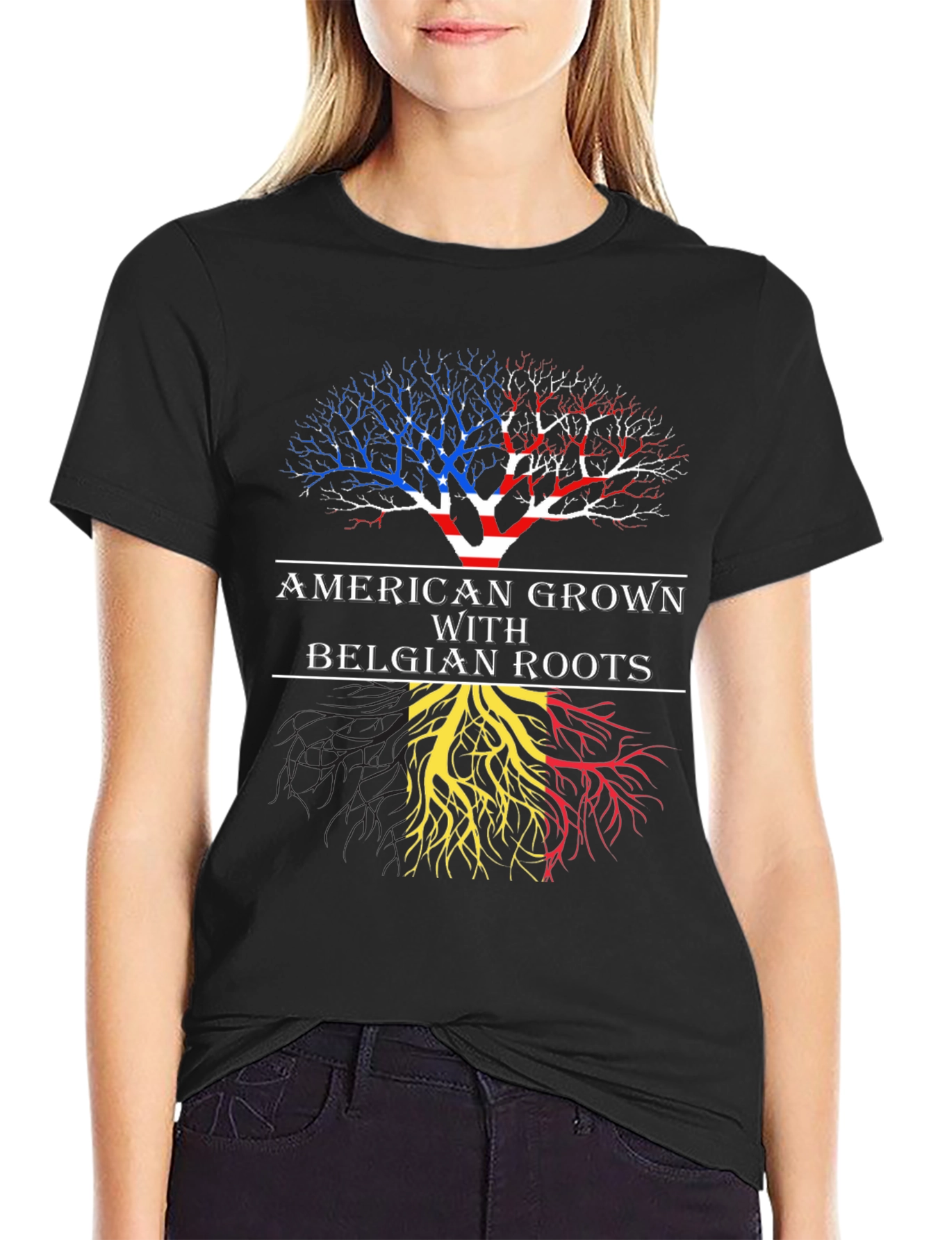 American Grown with Belgian Roots T-Shirt