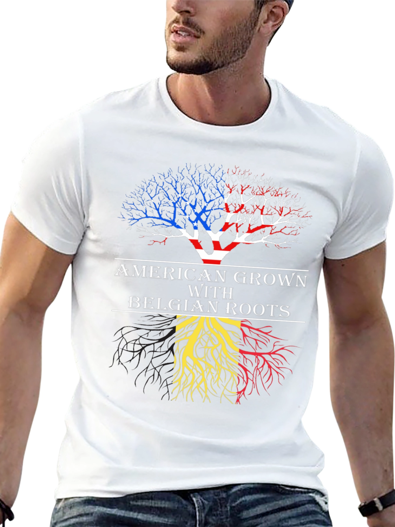 American Grown with Belgian Roots T-Shirt