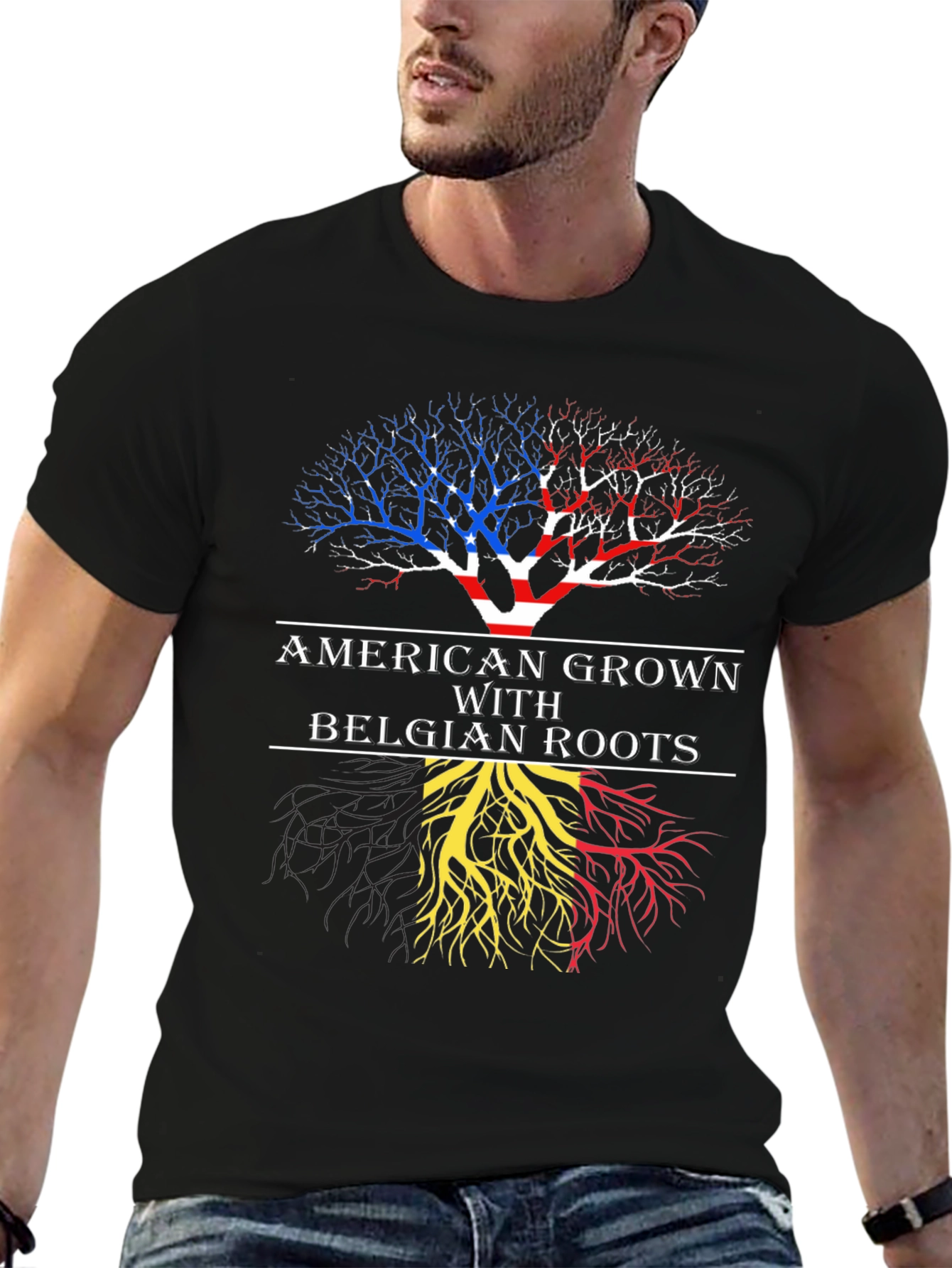 American Grown with Belgian Roots T-Shirt