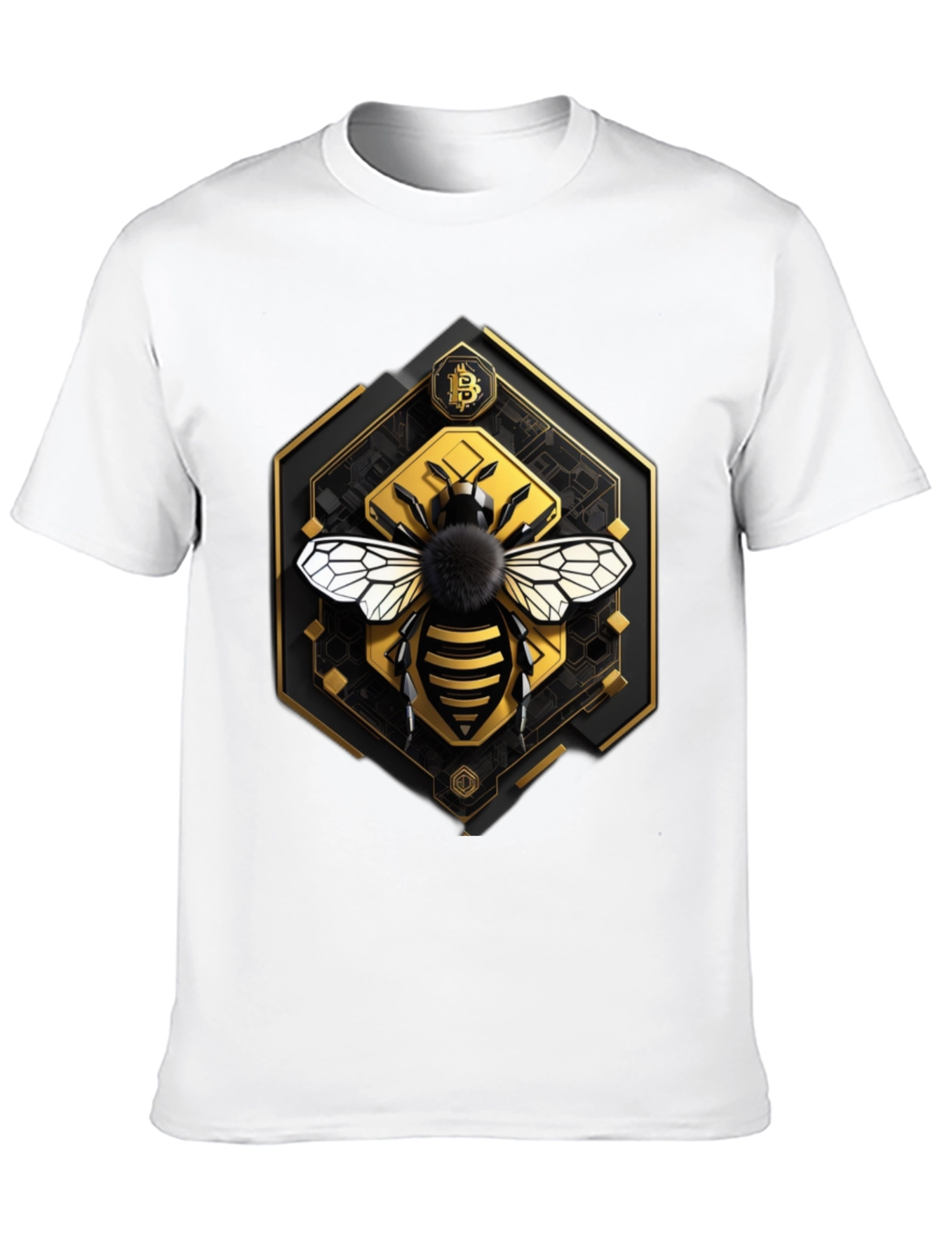 Bitcoin Bee Graphic Tee - Crypto Currency T-Shirt