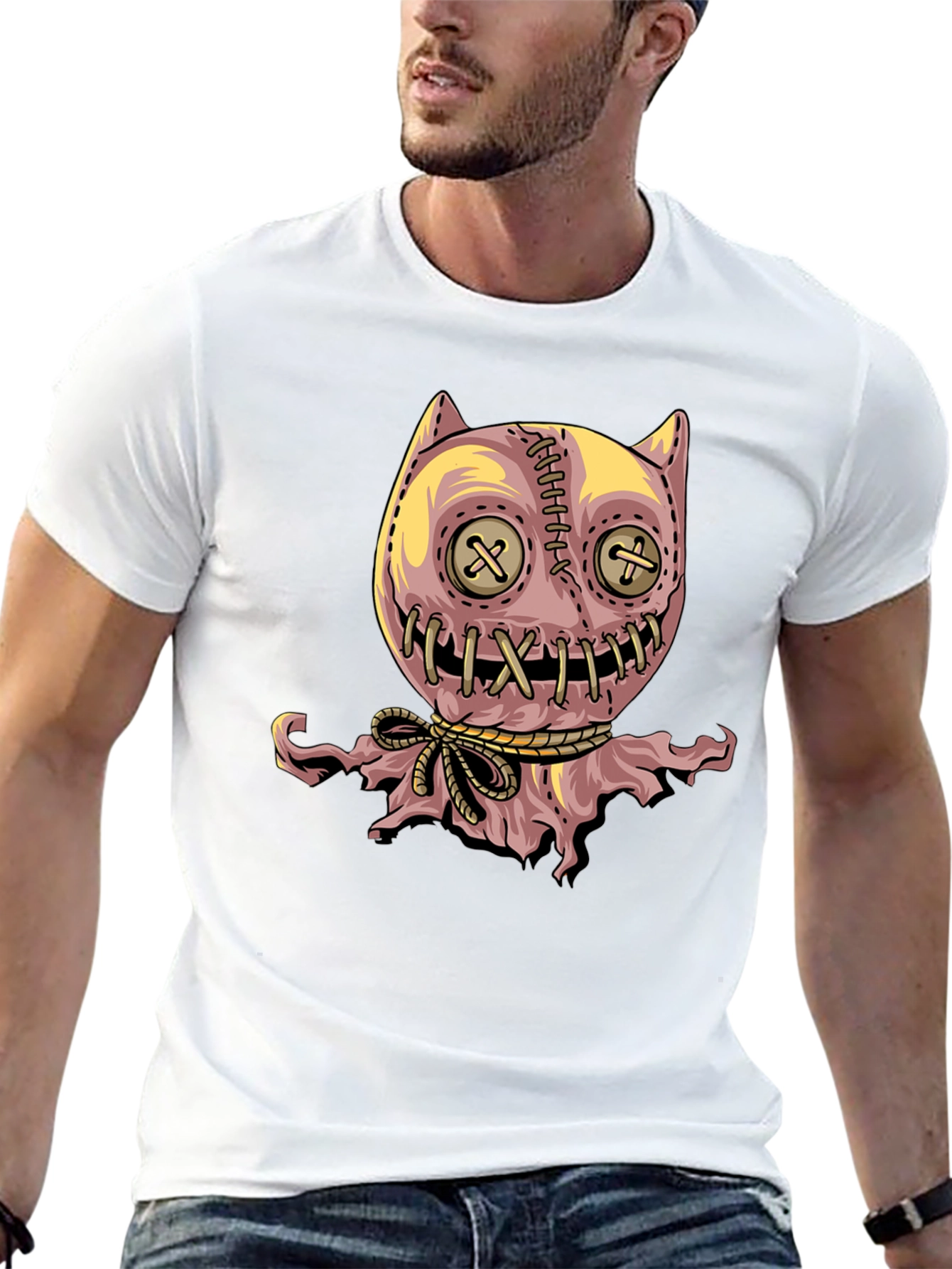 Creepy Cute Voodoo Doll Graphic T-Shirt