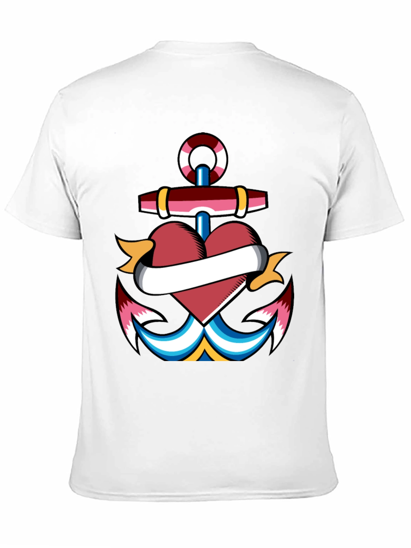 Anchor Heart Tattoo Graphic T-Shirt