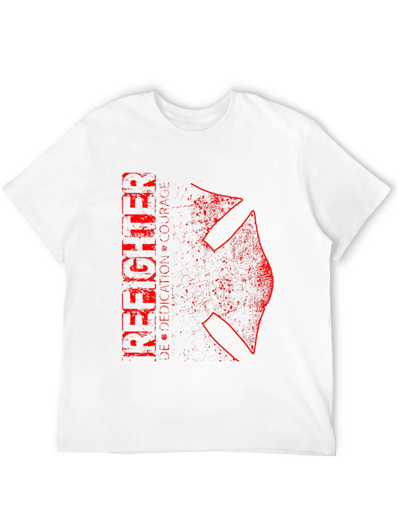 Firefighter Dedication Courage Graphic T-Shirt