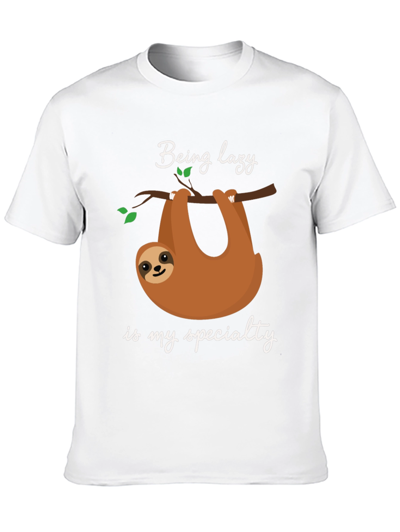 Being Lazy Sloth T-Shirt - Soft Cotton Tee