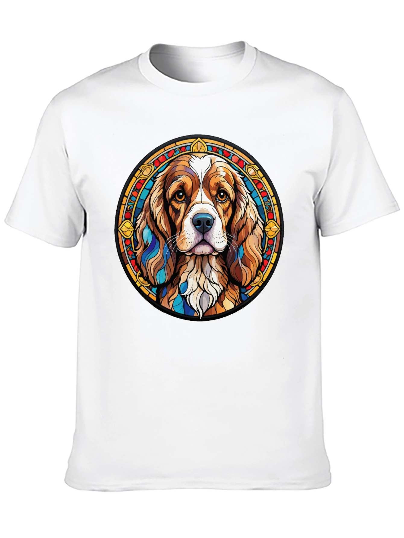 Dog Breed Graphic Tee - Stylish Round Design
