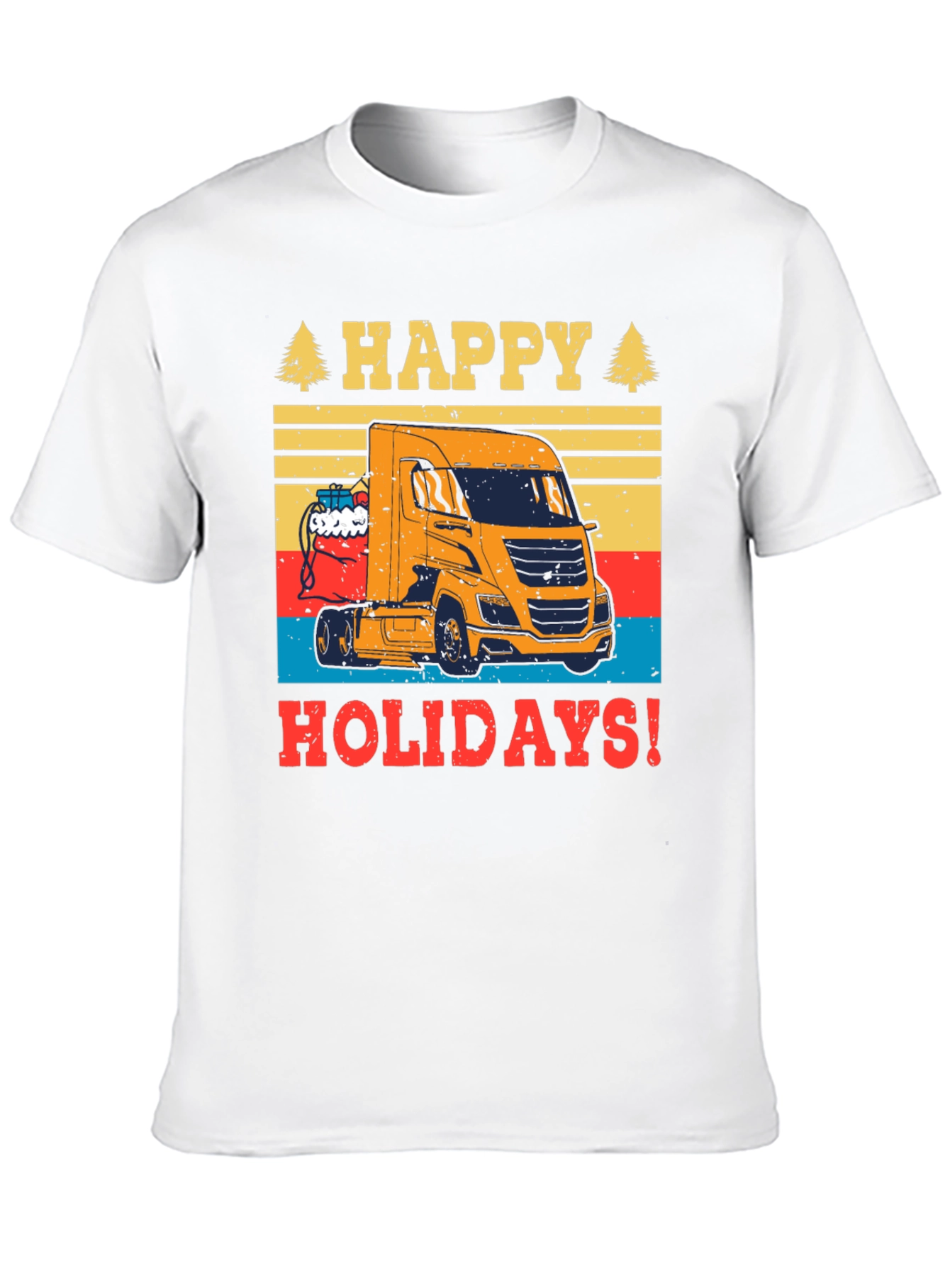 Happy Holidays Trucker T-Shirt