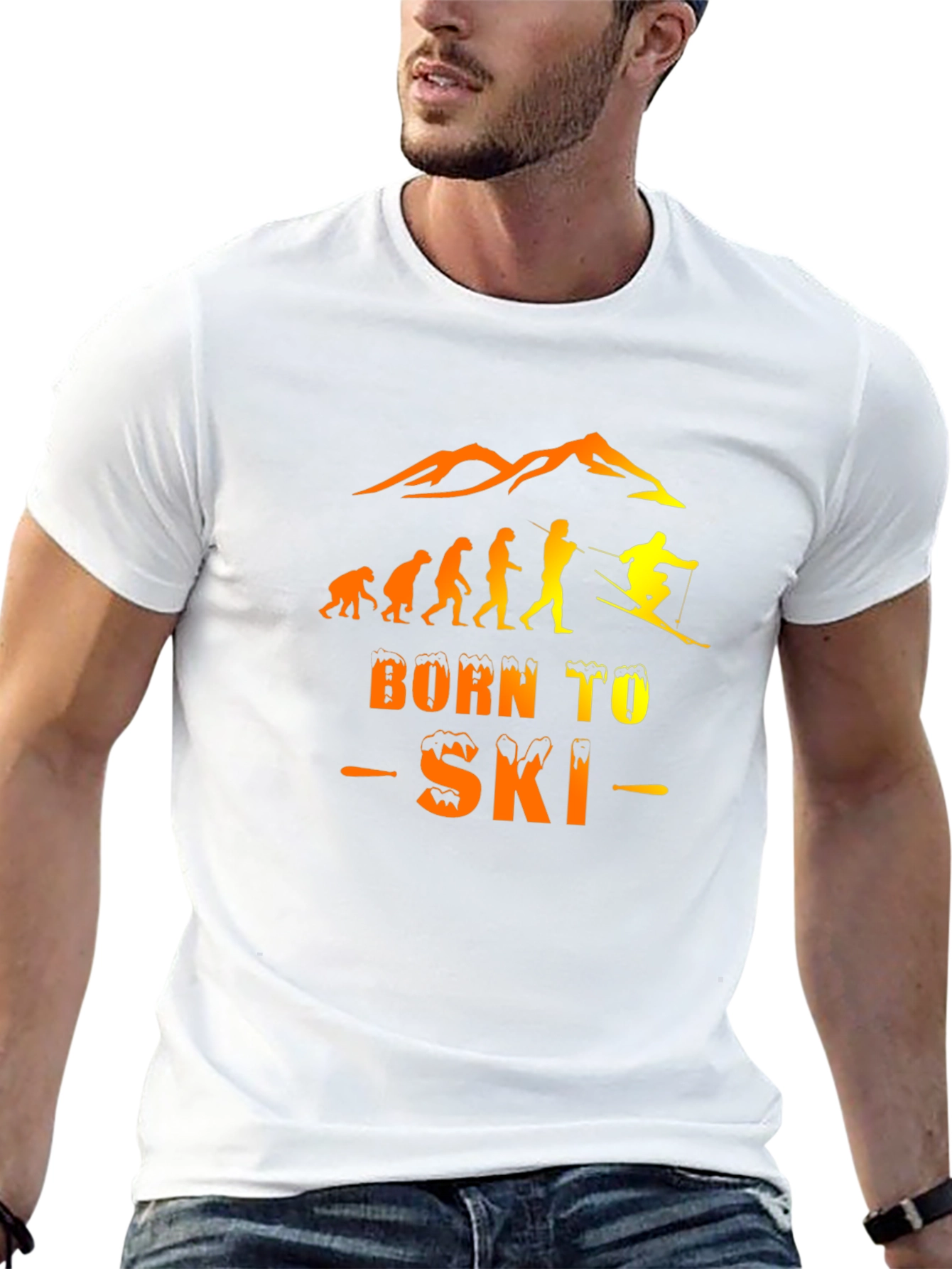 Born to Ski Evolution Graphic T-Shirt
