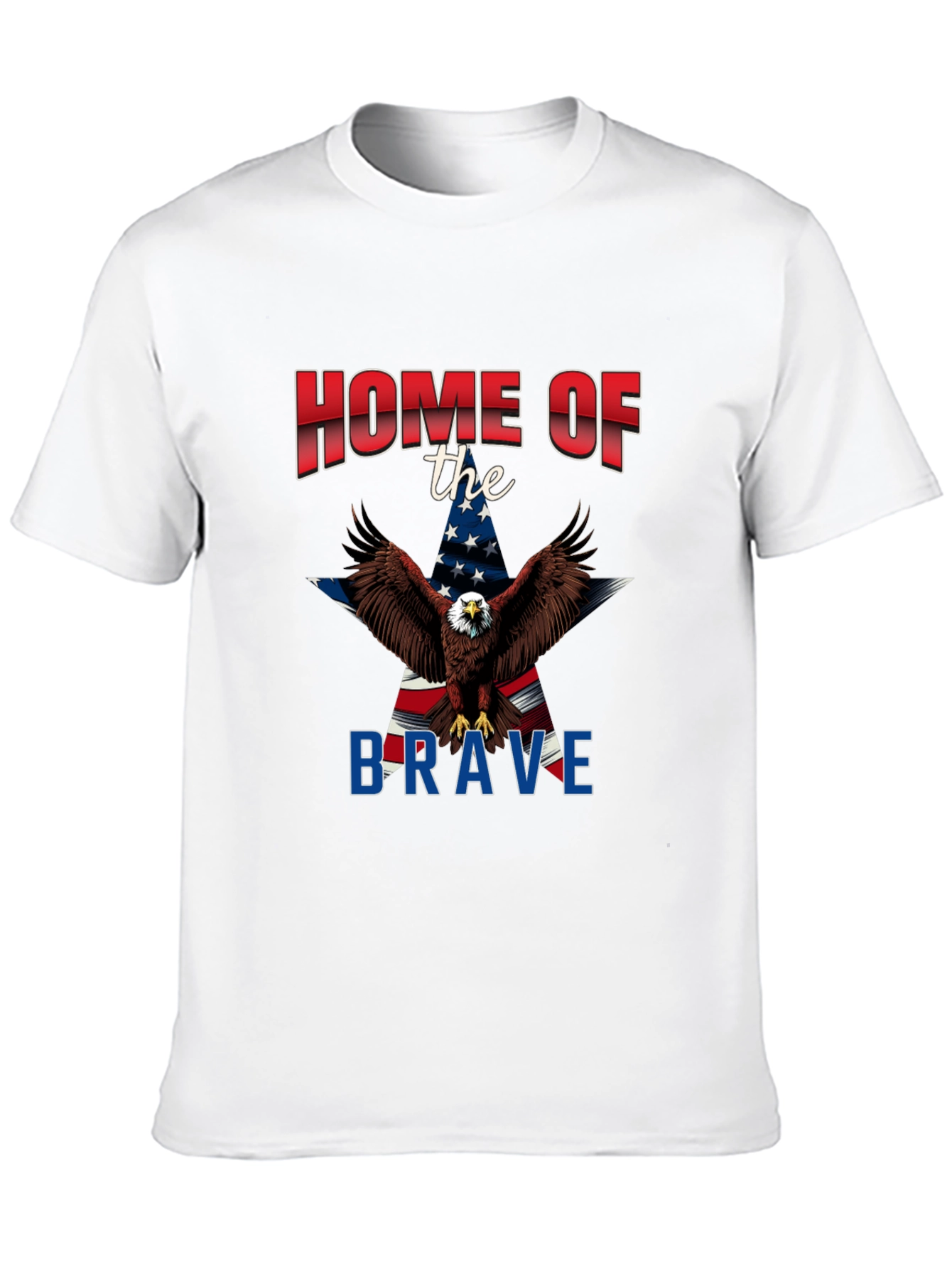 Patriotic Eagle Graphic T-Shirt