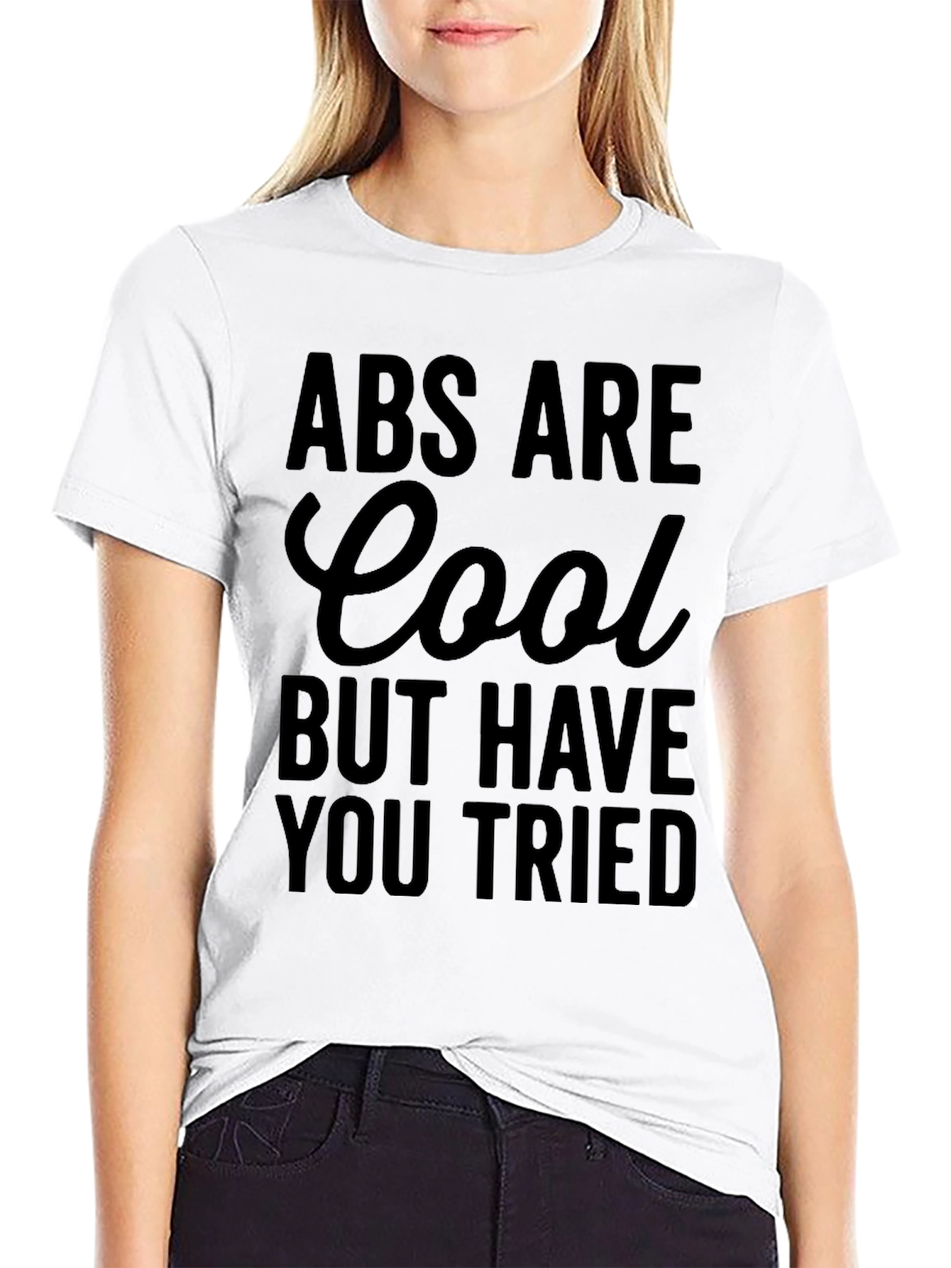 Abs Are Cool Funny Graphic T-Shirt