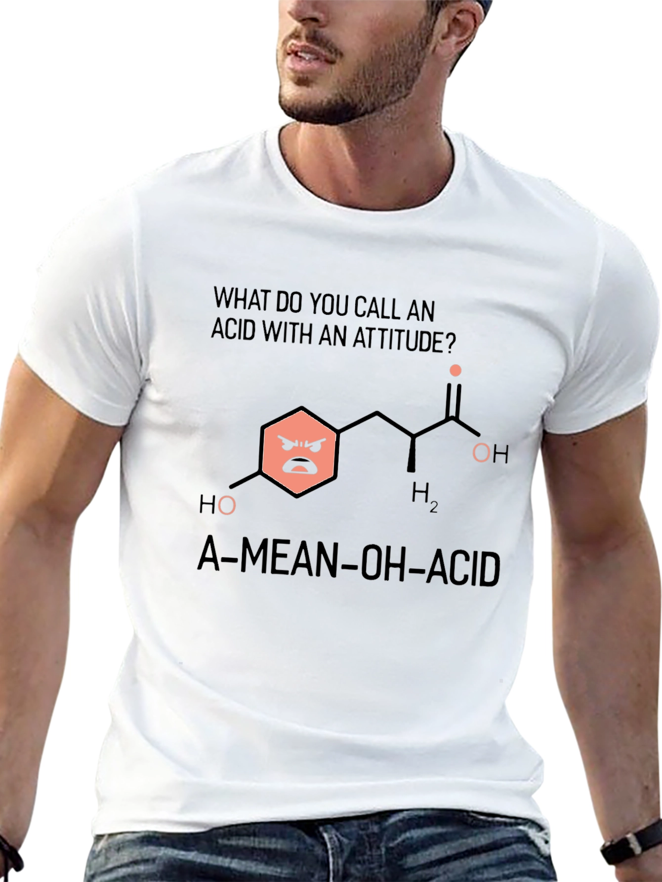 Funny Chemistry T-Shirt: Mean Acid Joke