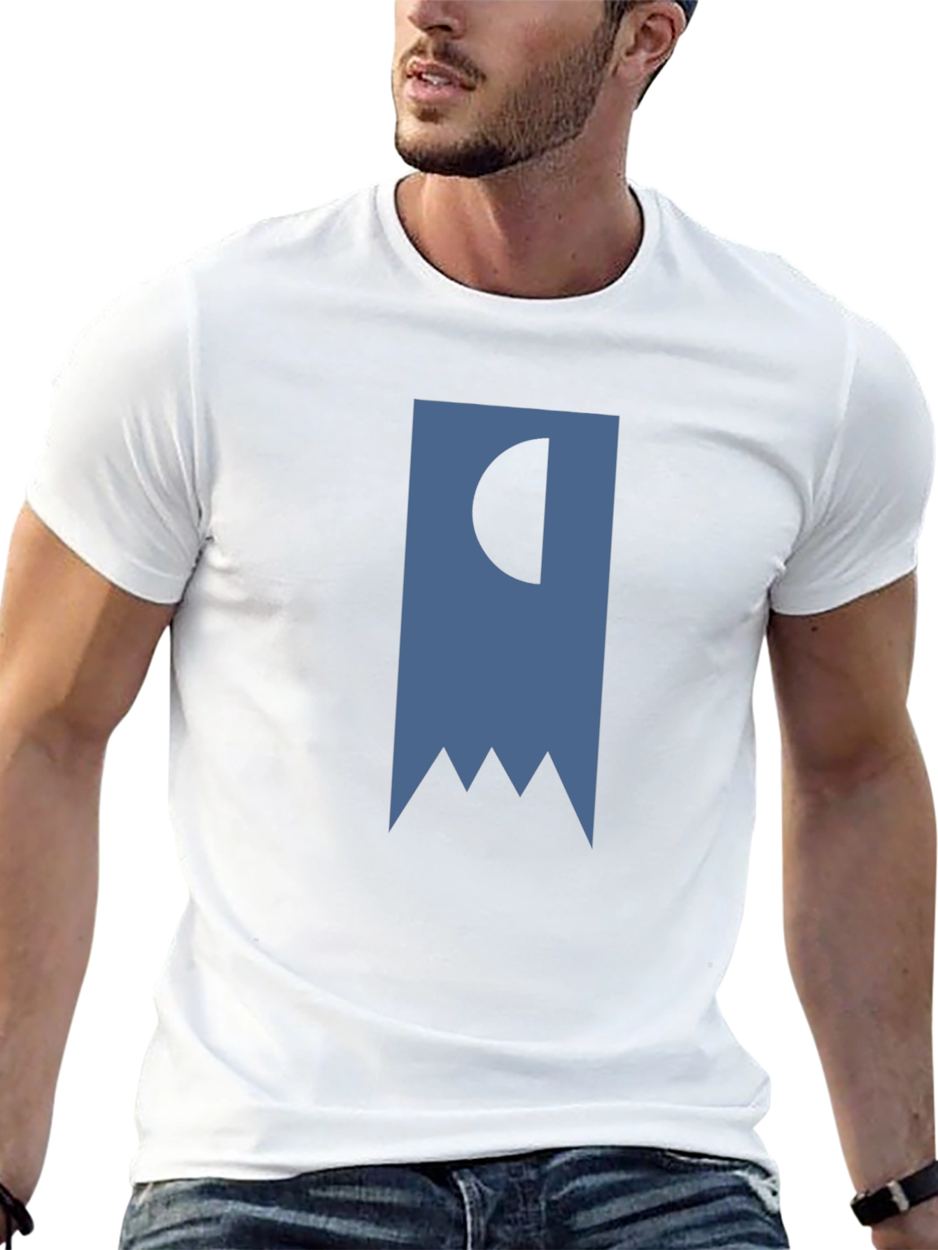 Abstract Banner Graphic T-Shirt - Black