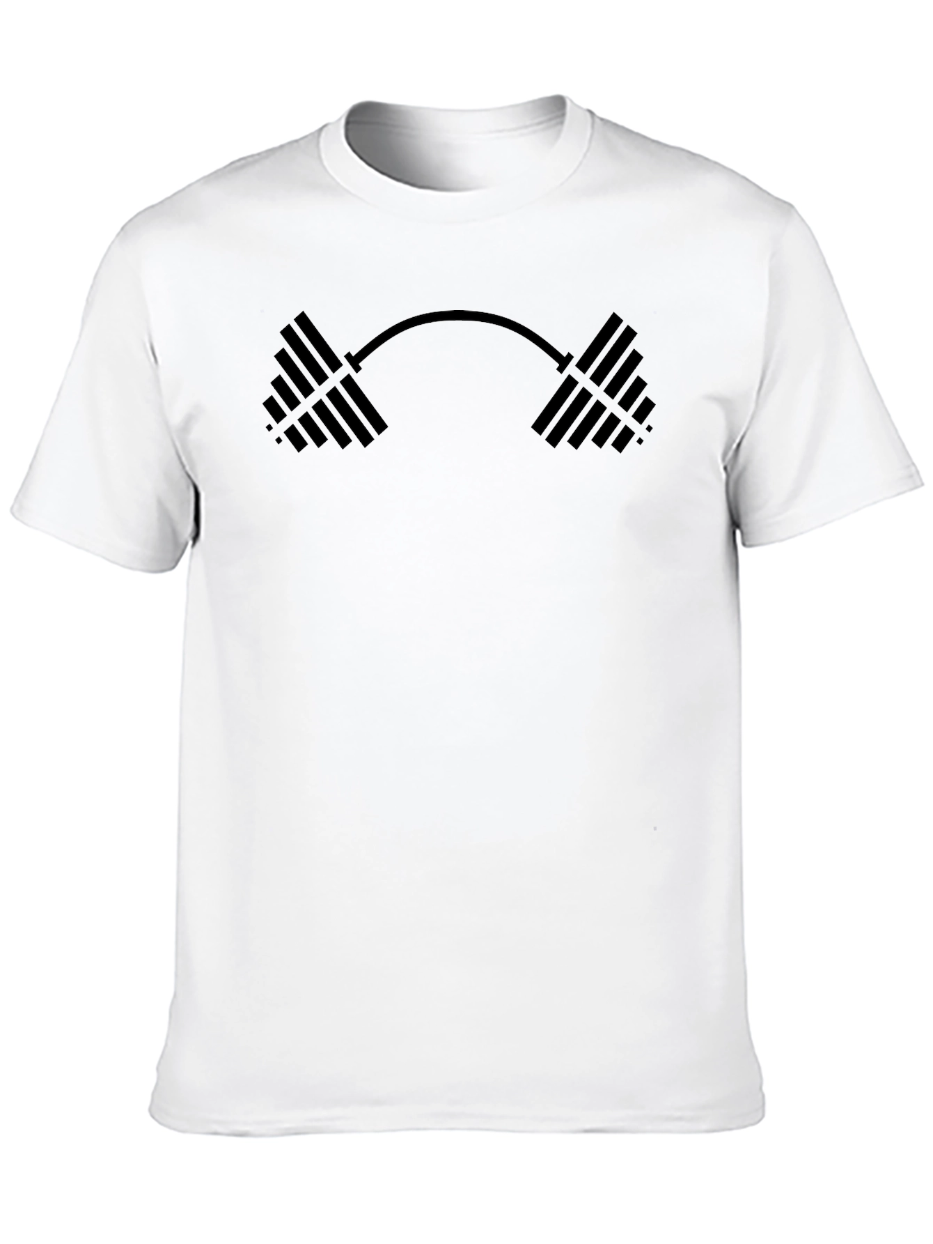 Fitness Barbell Graphic T-Shirt - Gym Workout Tee