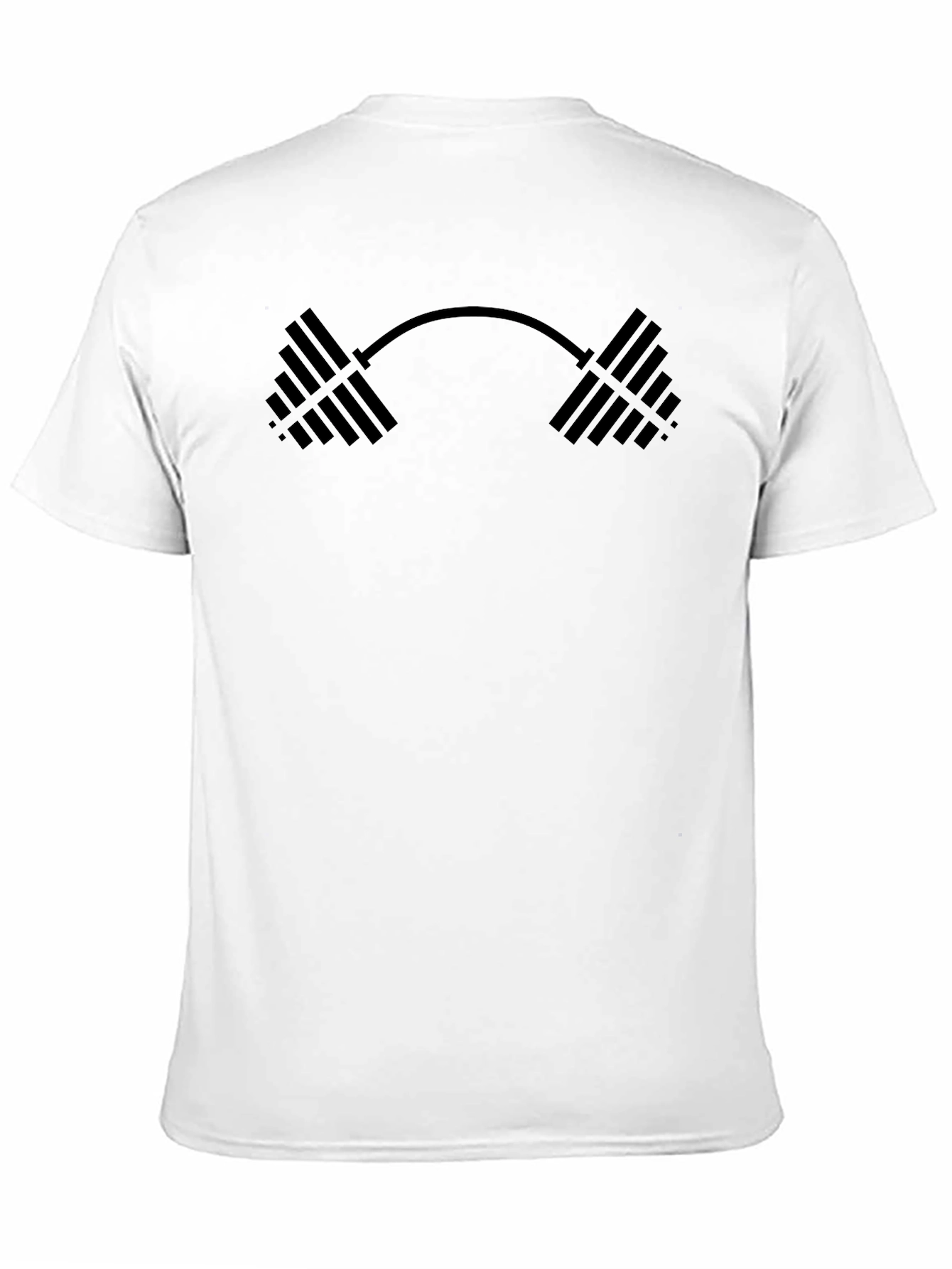 Fitness Barbell Graphic T-Shirt - Gym Workout Tee
