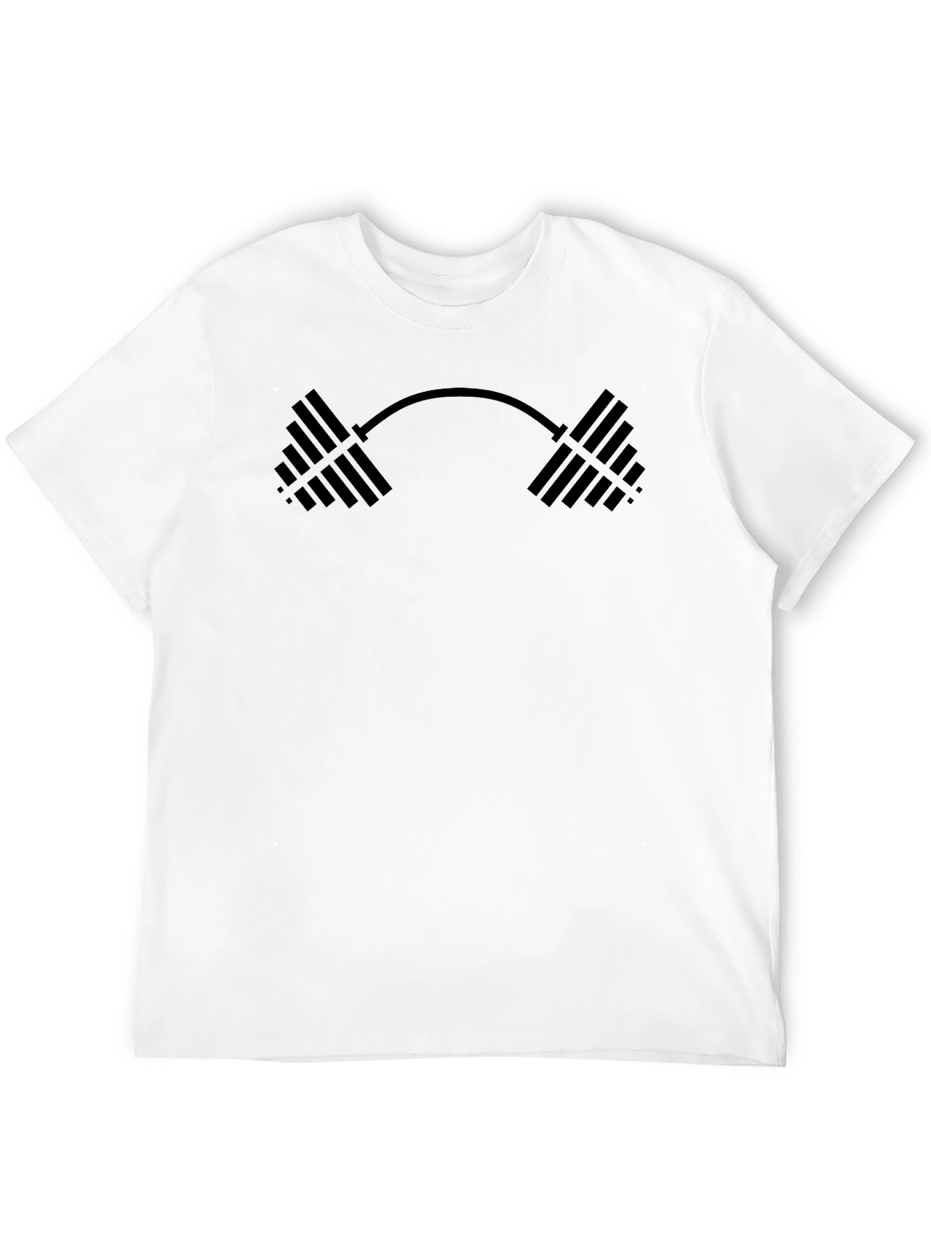 Fitness Barbell Graphic T-Shirt - Gym Workout Tee