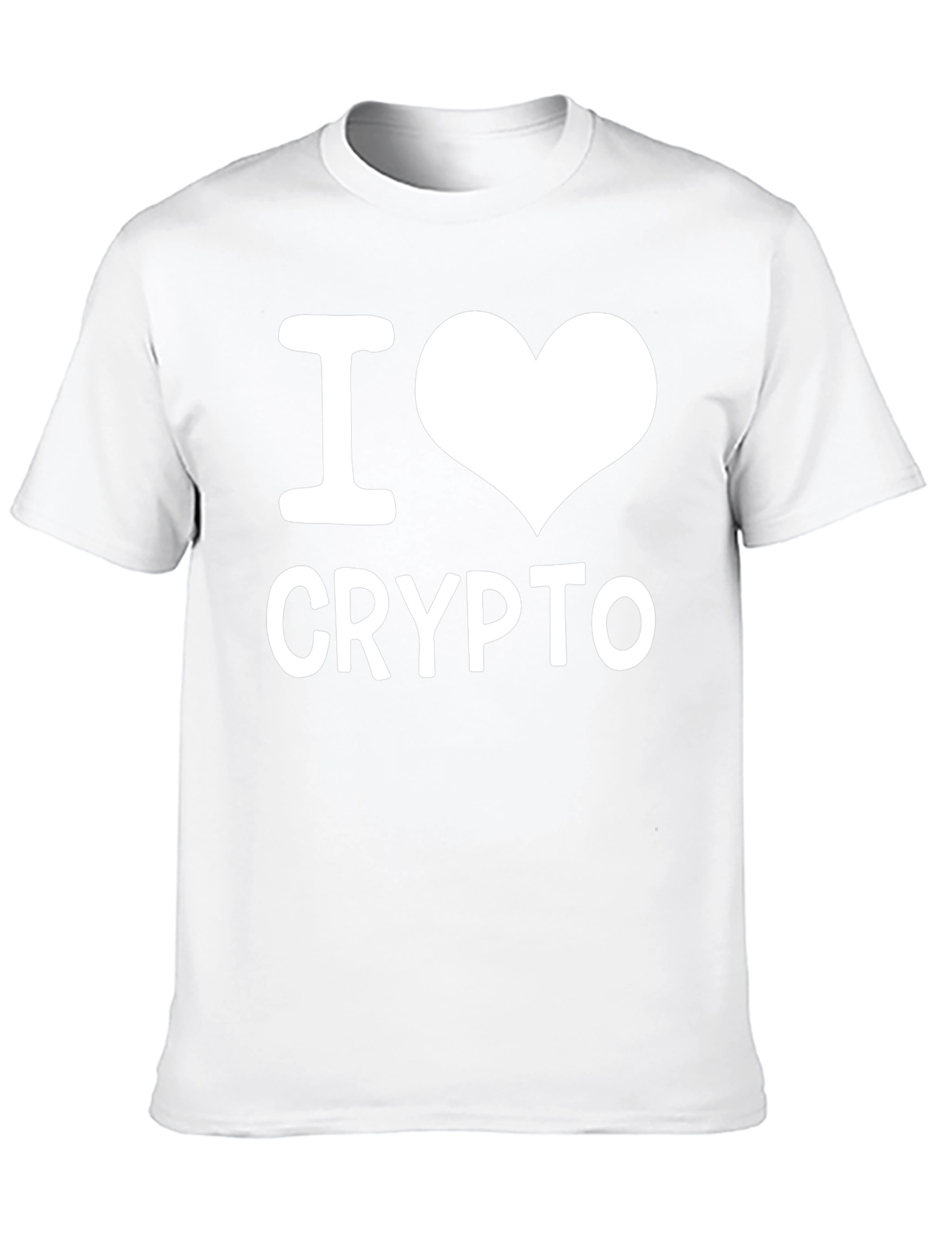 I Heart Crypto T-Shirt - Black Cotton Tee
