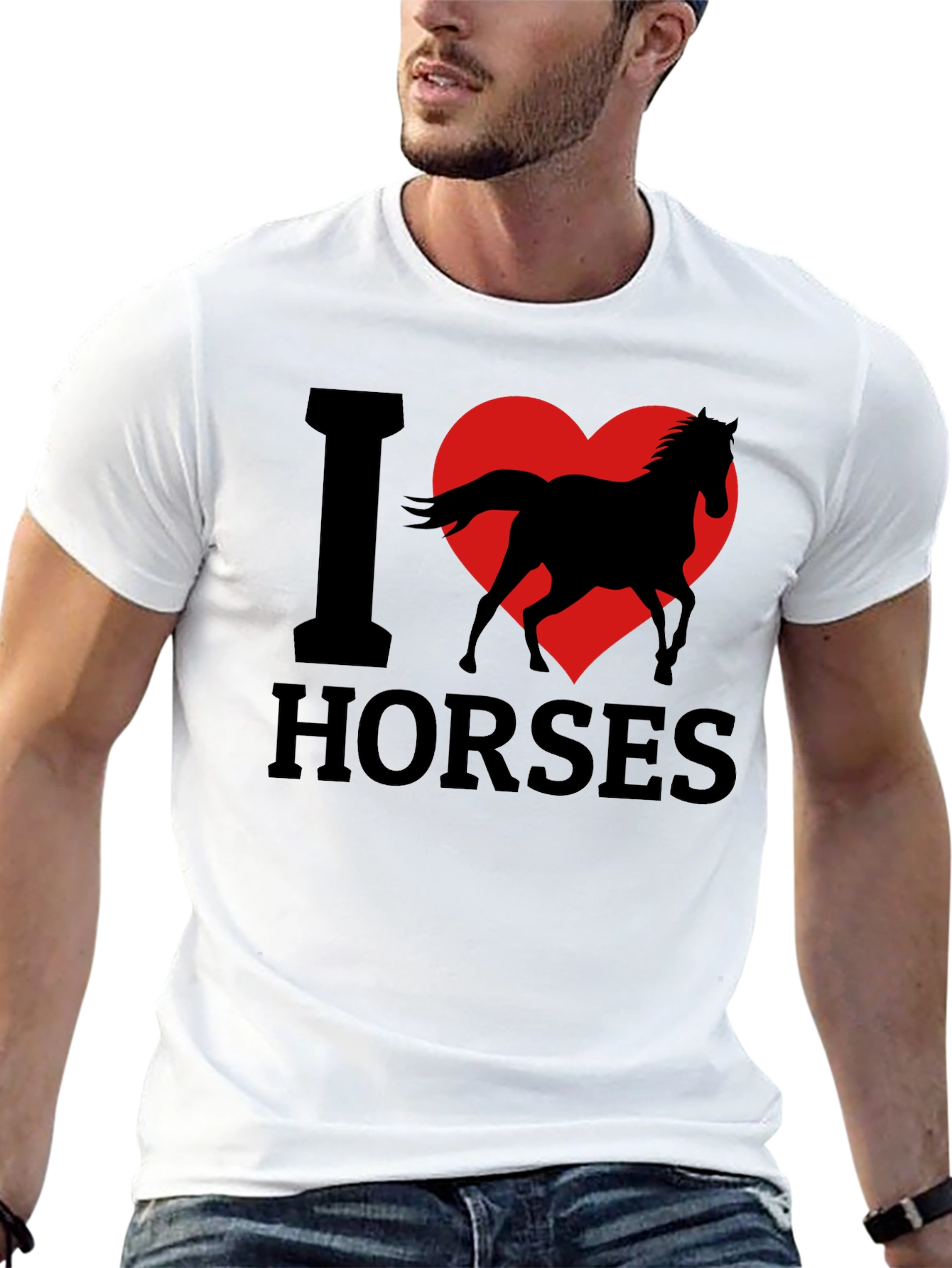 I Love Horses T-Shirt - Graphic Tee