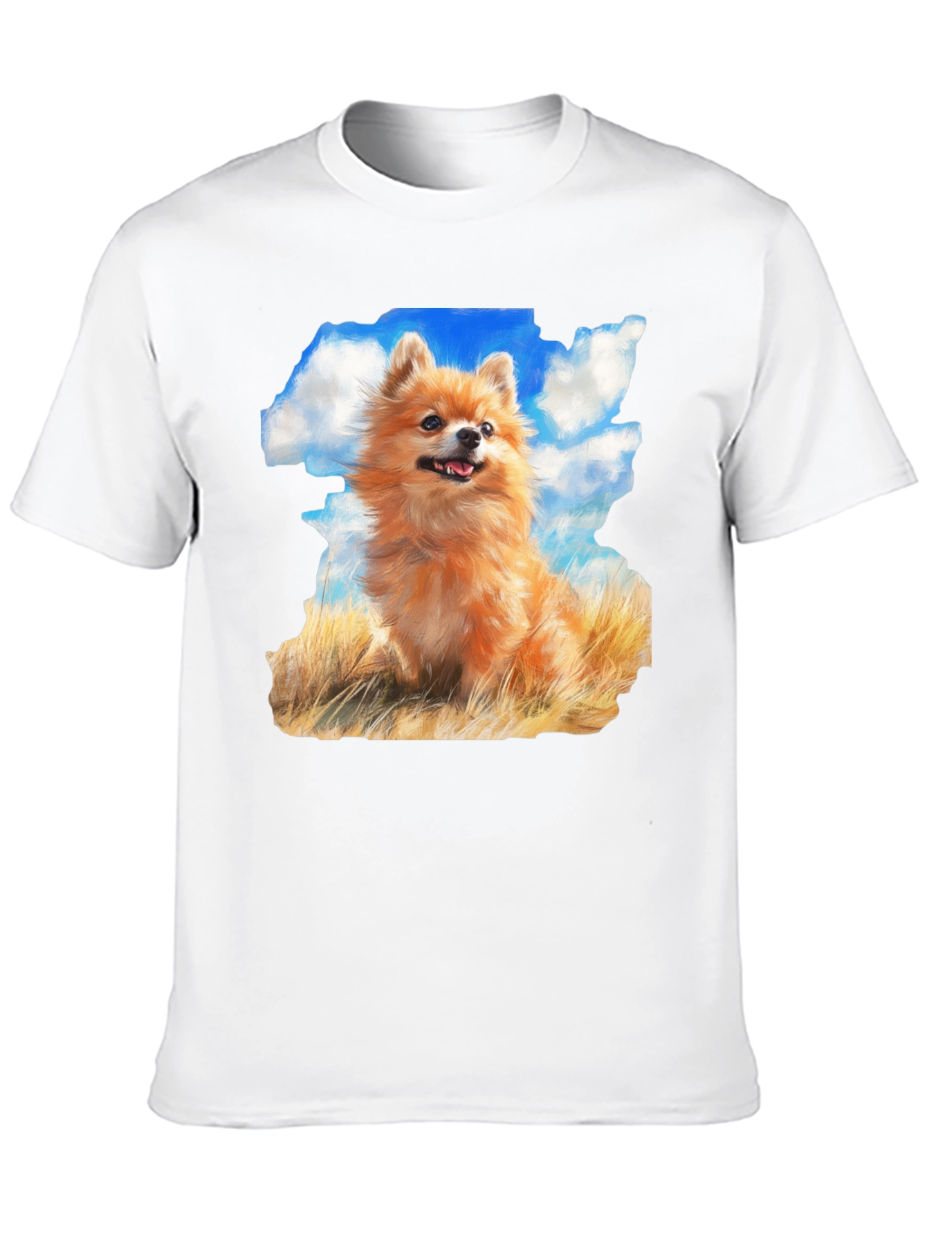 Pomeranian Dog Breed Graphic Black T-Shirt