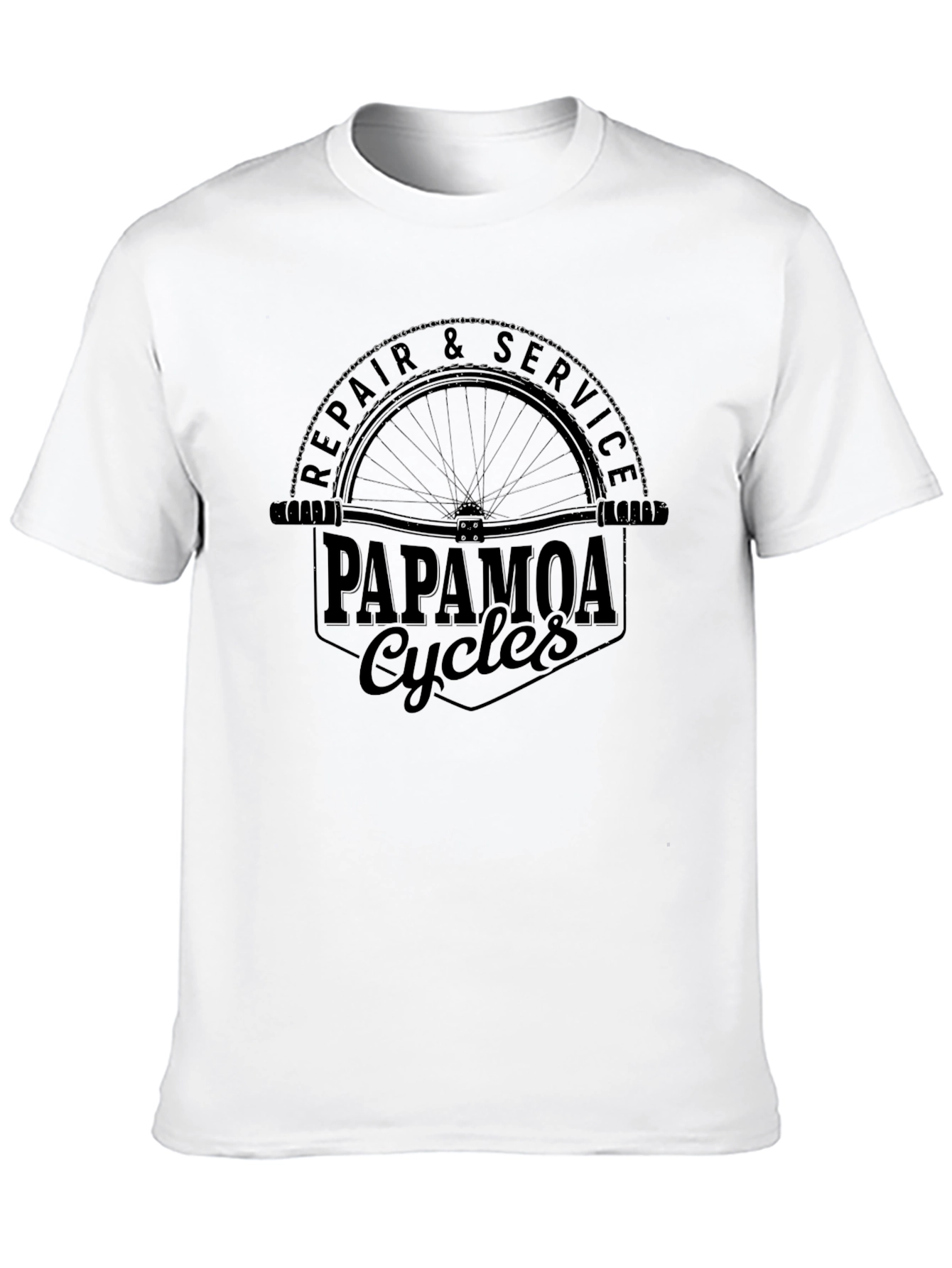Papakmoa Cycles Repair & Service Black T-Shirt