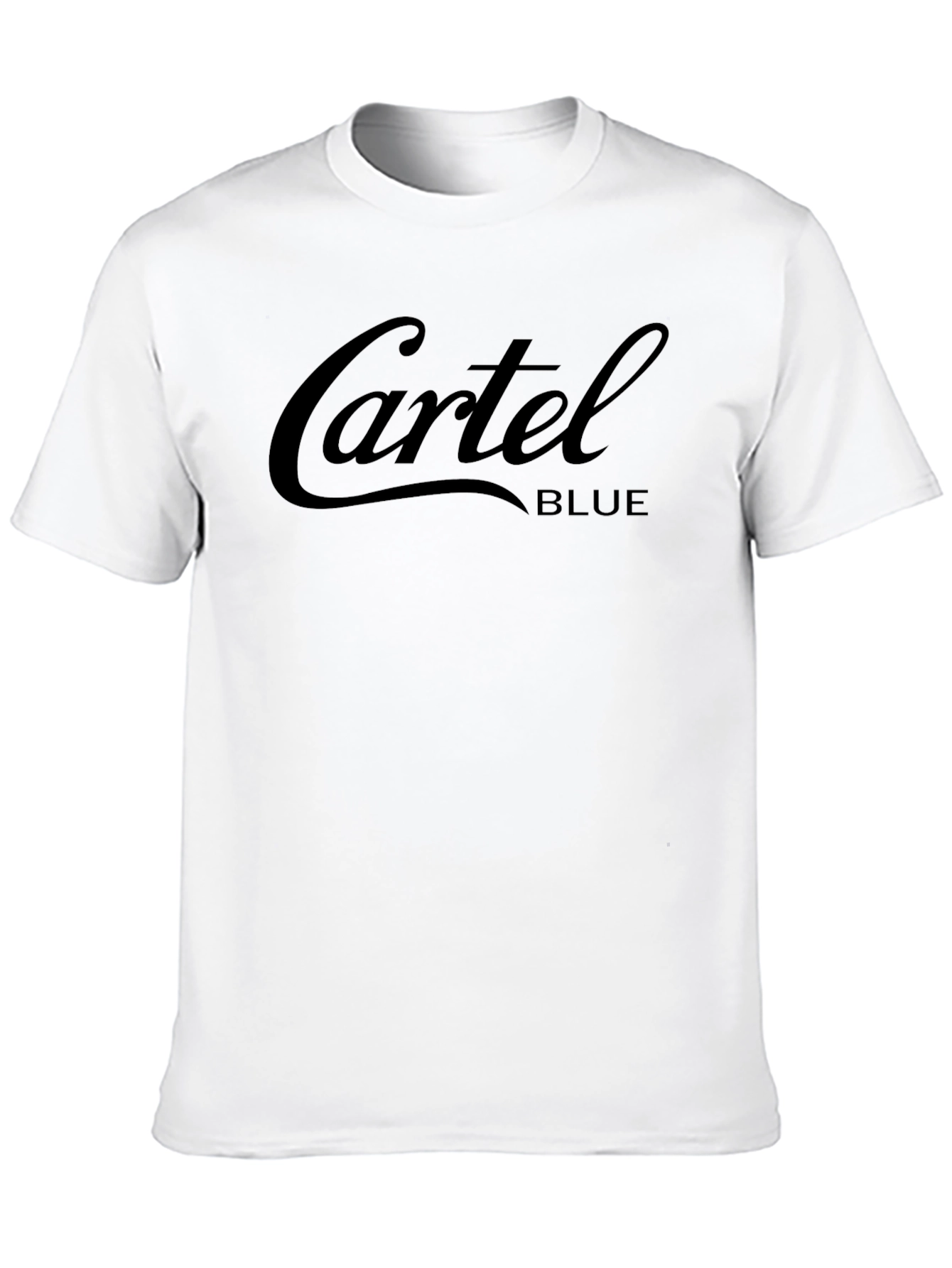 Cartel Blue Graphic Print Black T-Shirt