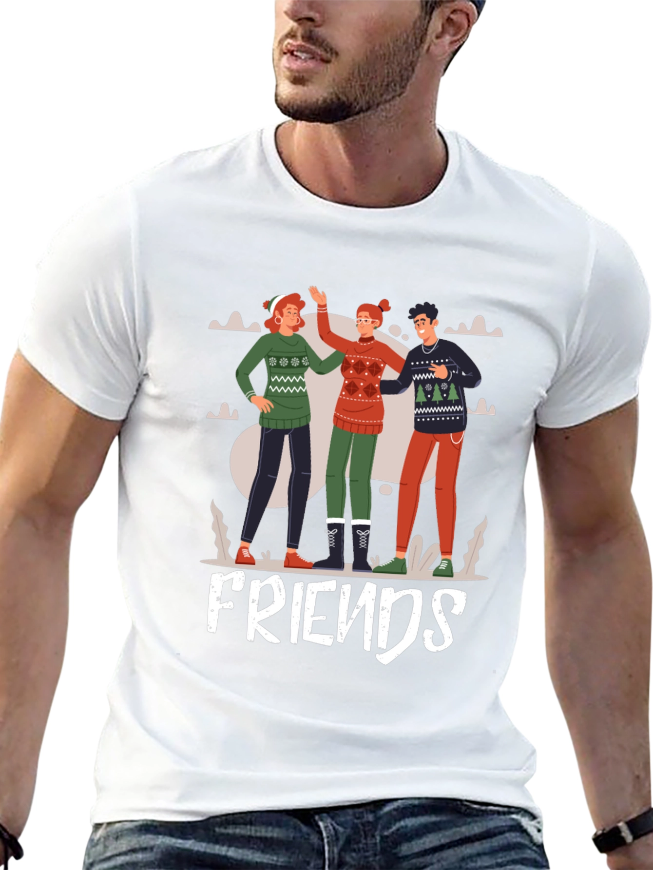Festive Friends Graphic Tee