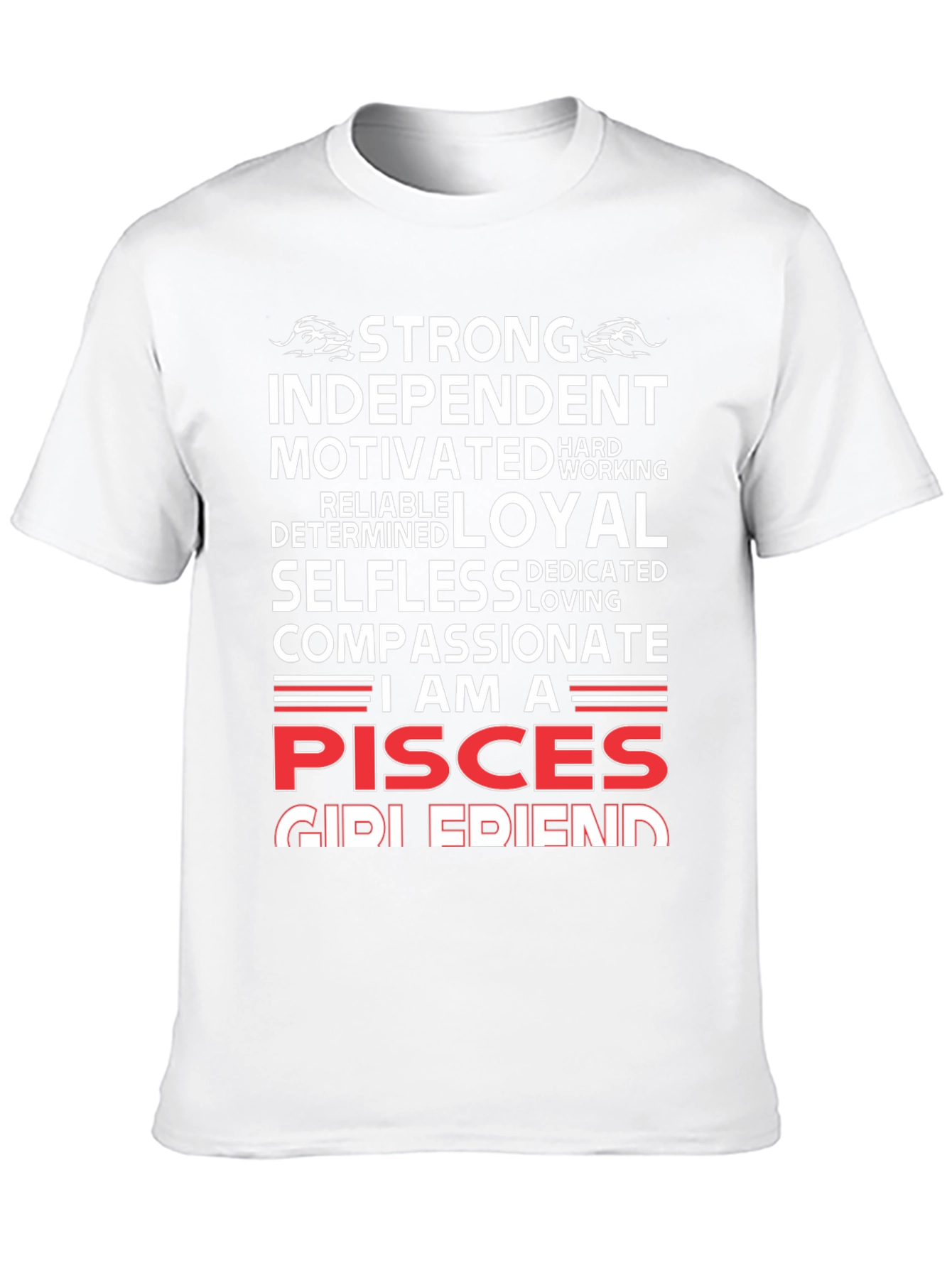 Pisces Zodiac Sign T-Shirt - Strong Loyal Compassionate