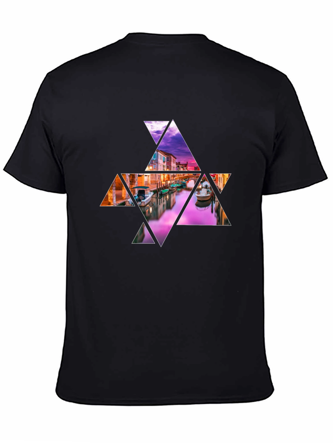 Abstract Venice Canal Graphic Tee