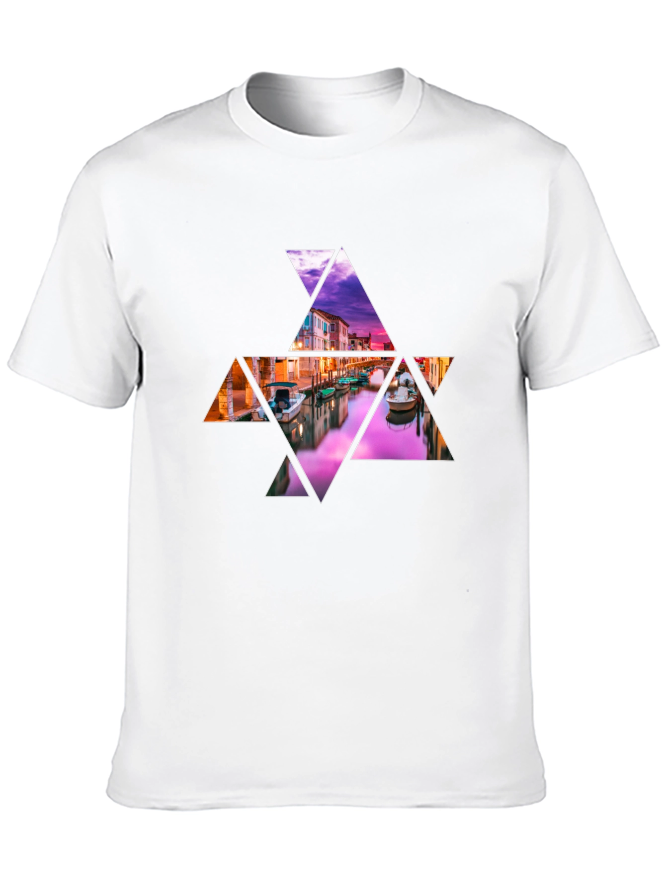 Abstract Venice Canal Graphic Tee