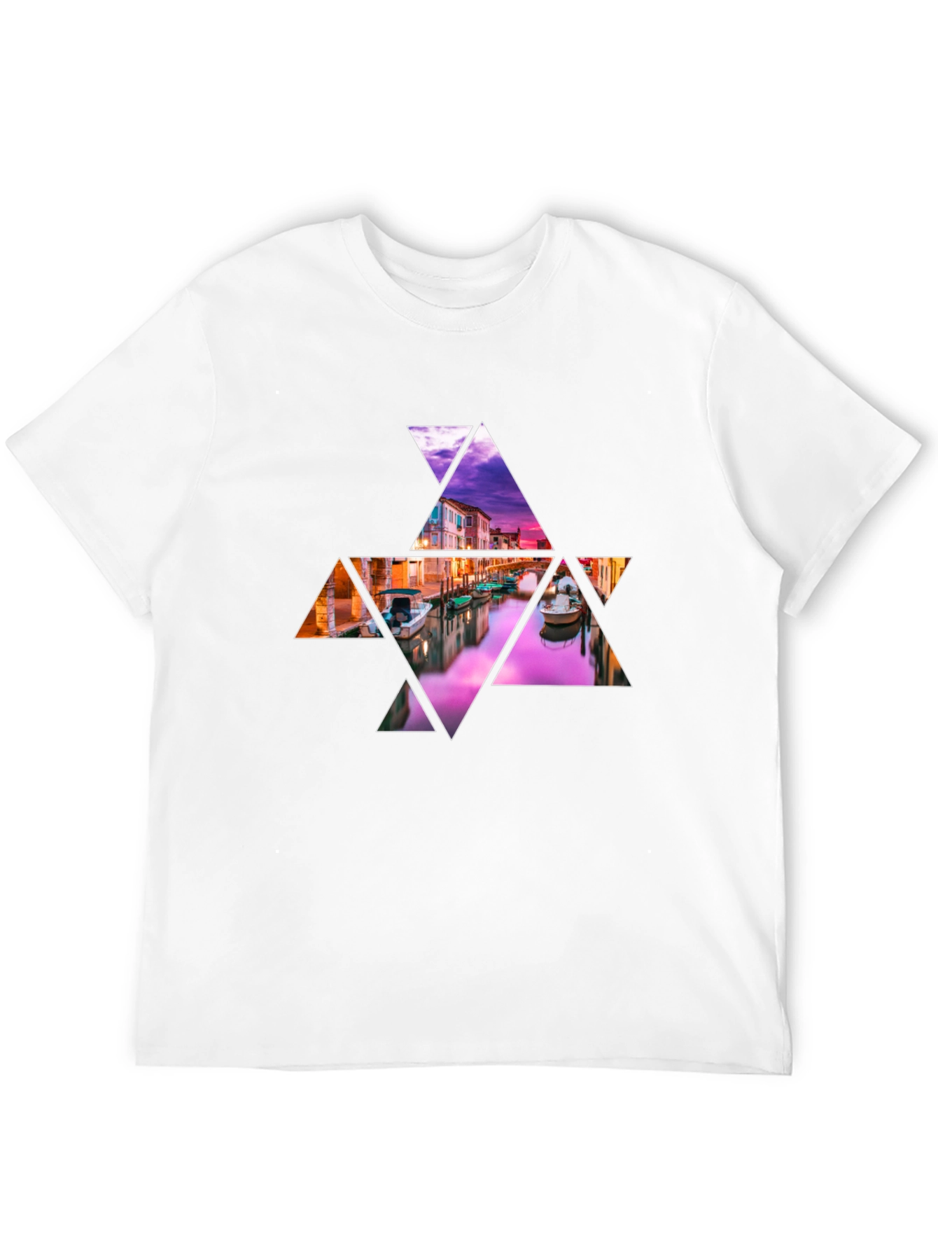 Abstract Venice Canal Graphic Tee