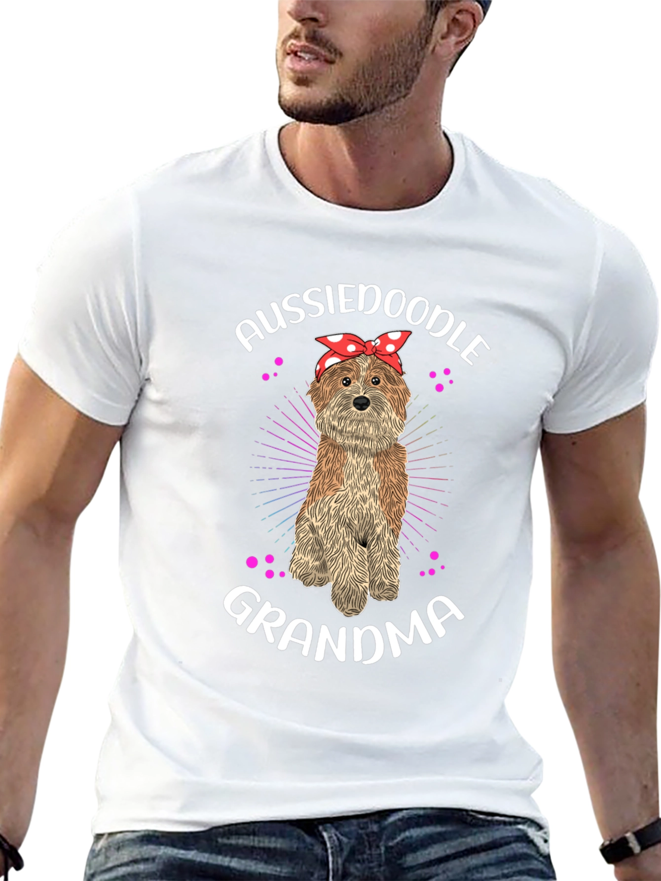 Aussiedoodle Grandma T-Shirt - Dog Lover Tee