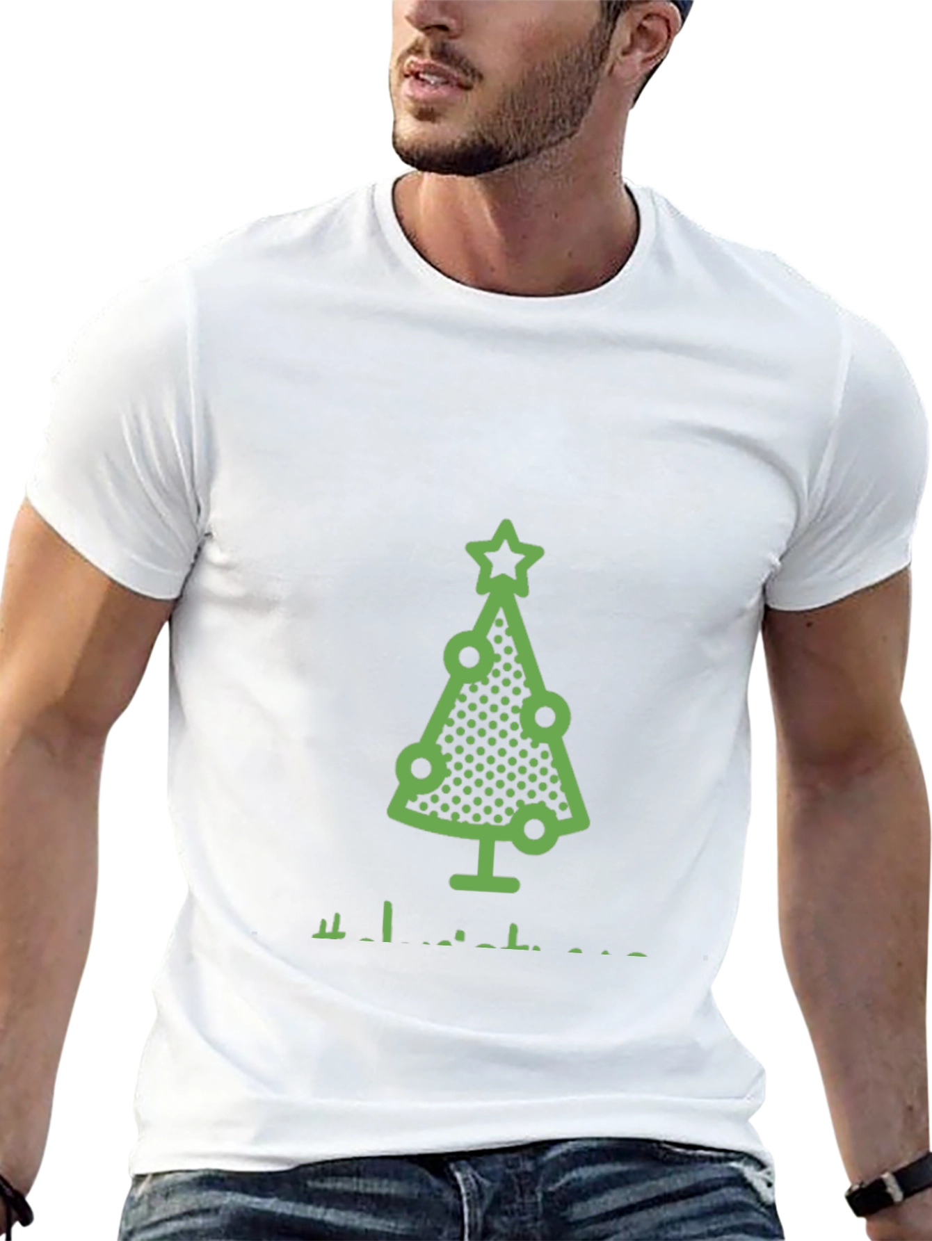 Festive Christmas Tree Graphic Tee - Holiday Style