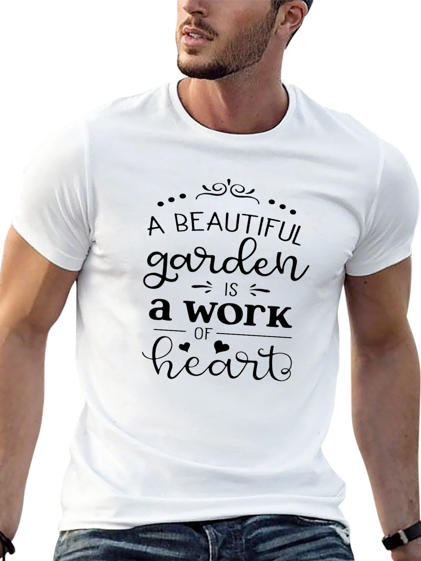 Beautiful Garden Work of Heart Graphic Tee