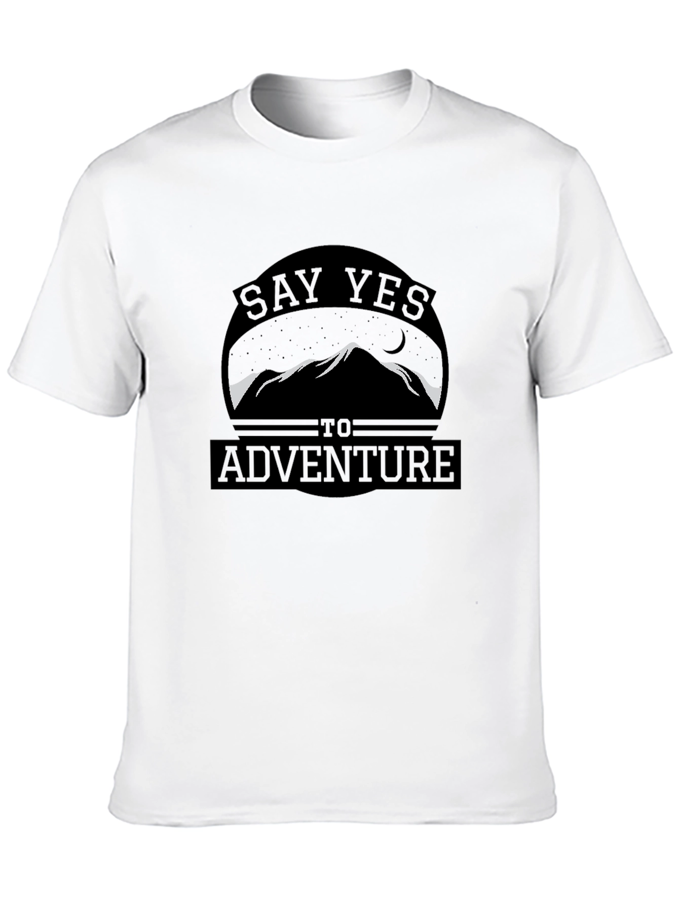 Say Yes to Adventure T-Shirt - Mountain Design
