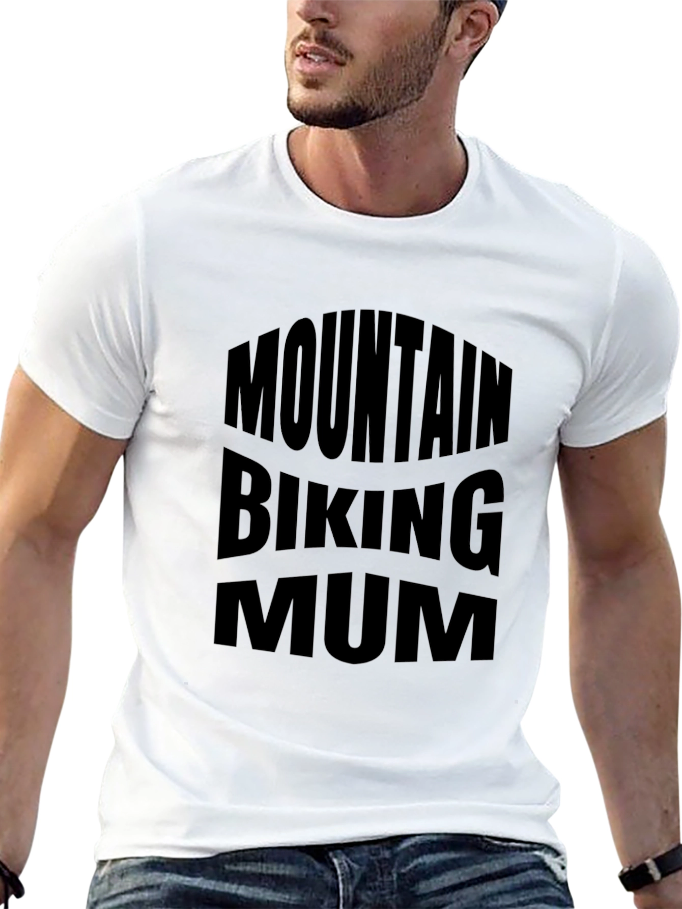 Mountain Biking Mum T-Shirt - Black