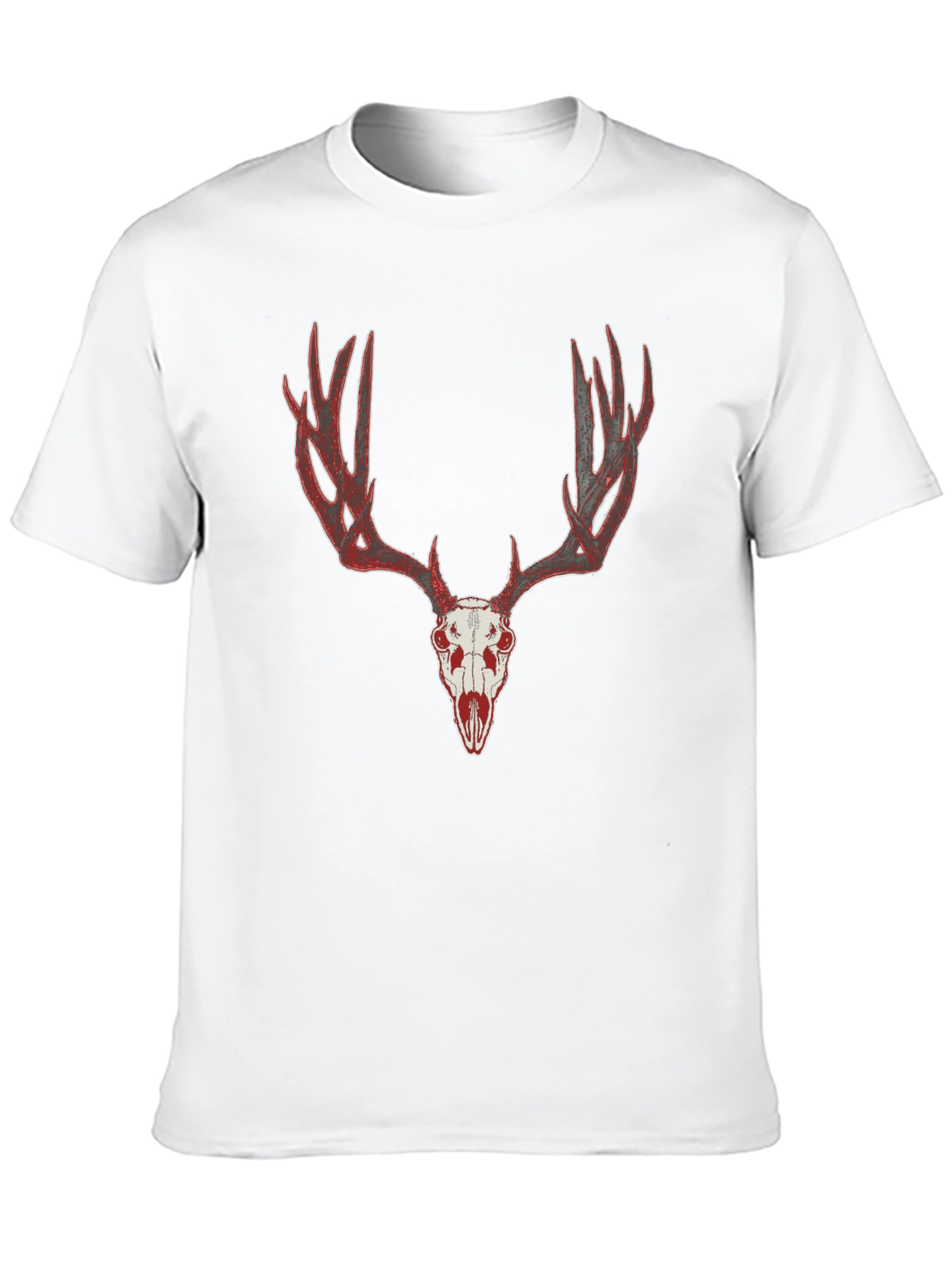 Deer Skull Graphic Tee - Mens Black T-Shirt