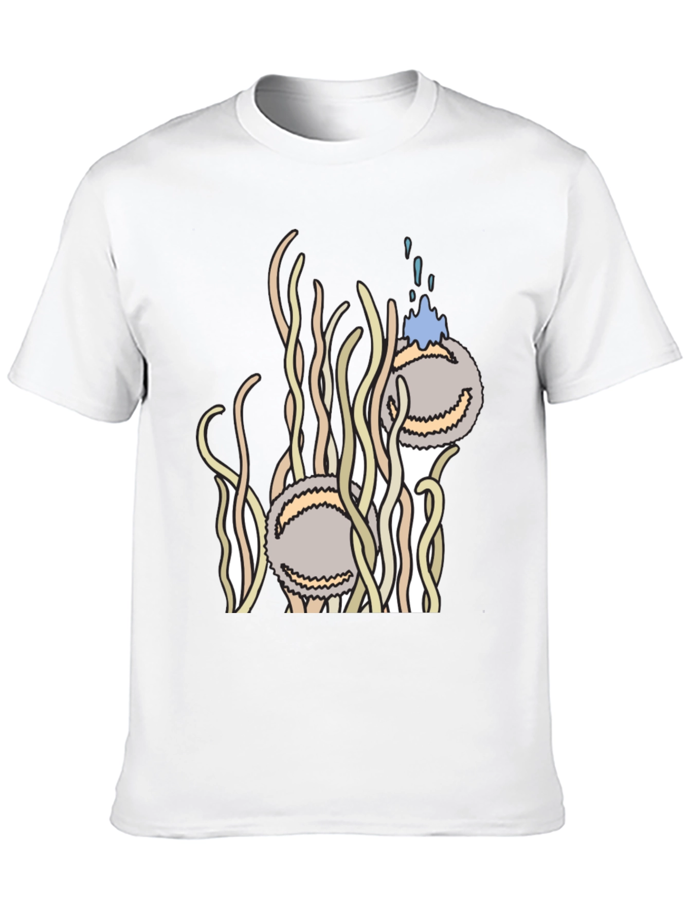Abstract Spaghetti & Meatball Graphic Tee