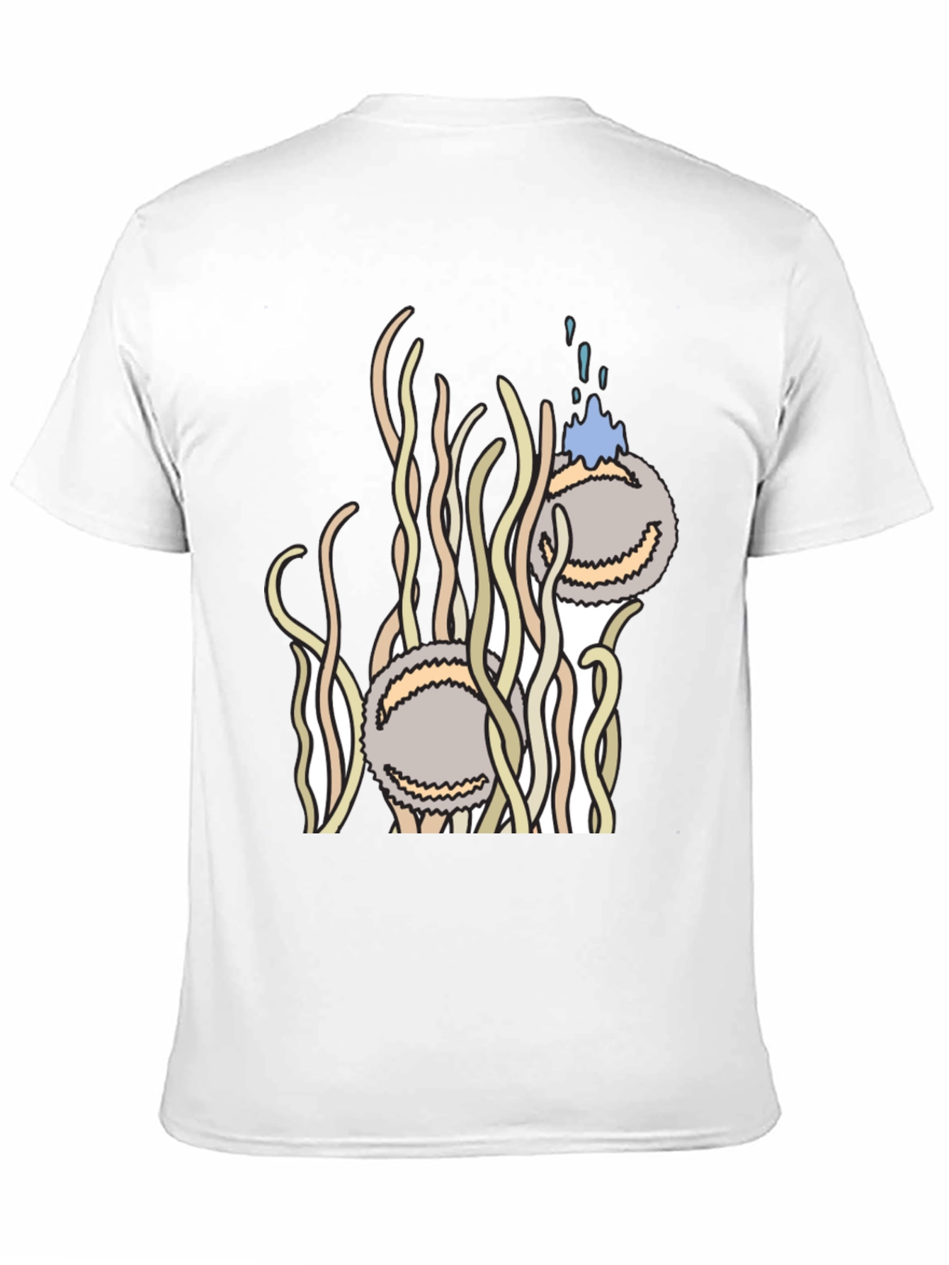 Abstract Spaghetti & Meatball Graphic Tee