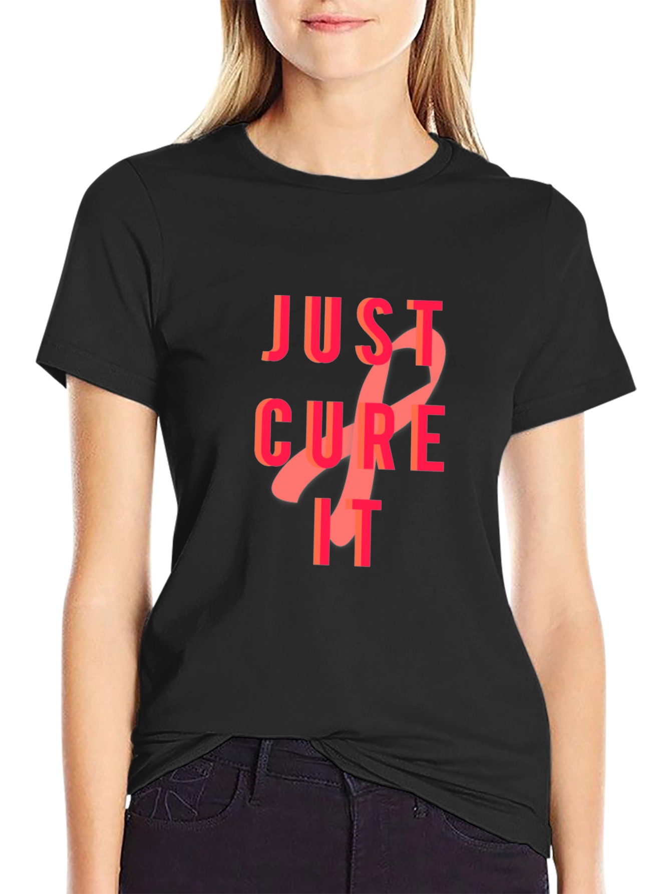 Just Cure It T-Shirt - Breast Cancer Awareness