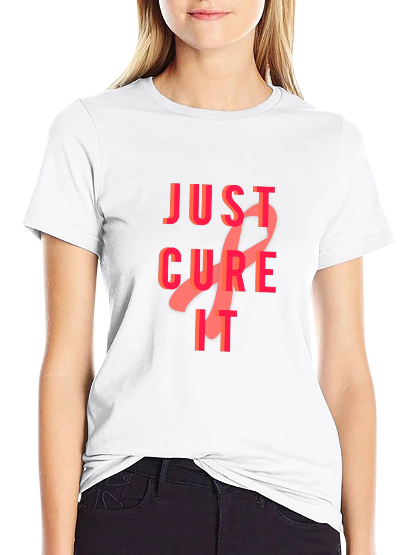 Just Cure It T-Shirt - Breast Cancer Awareness